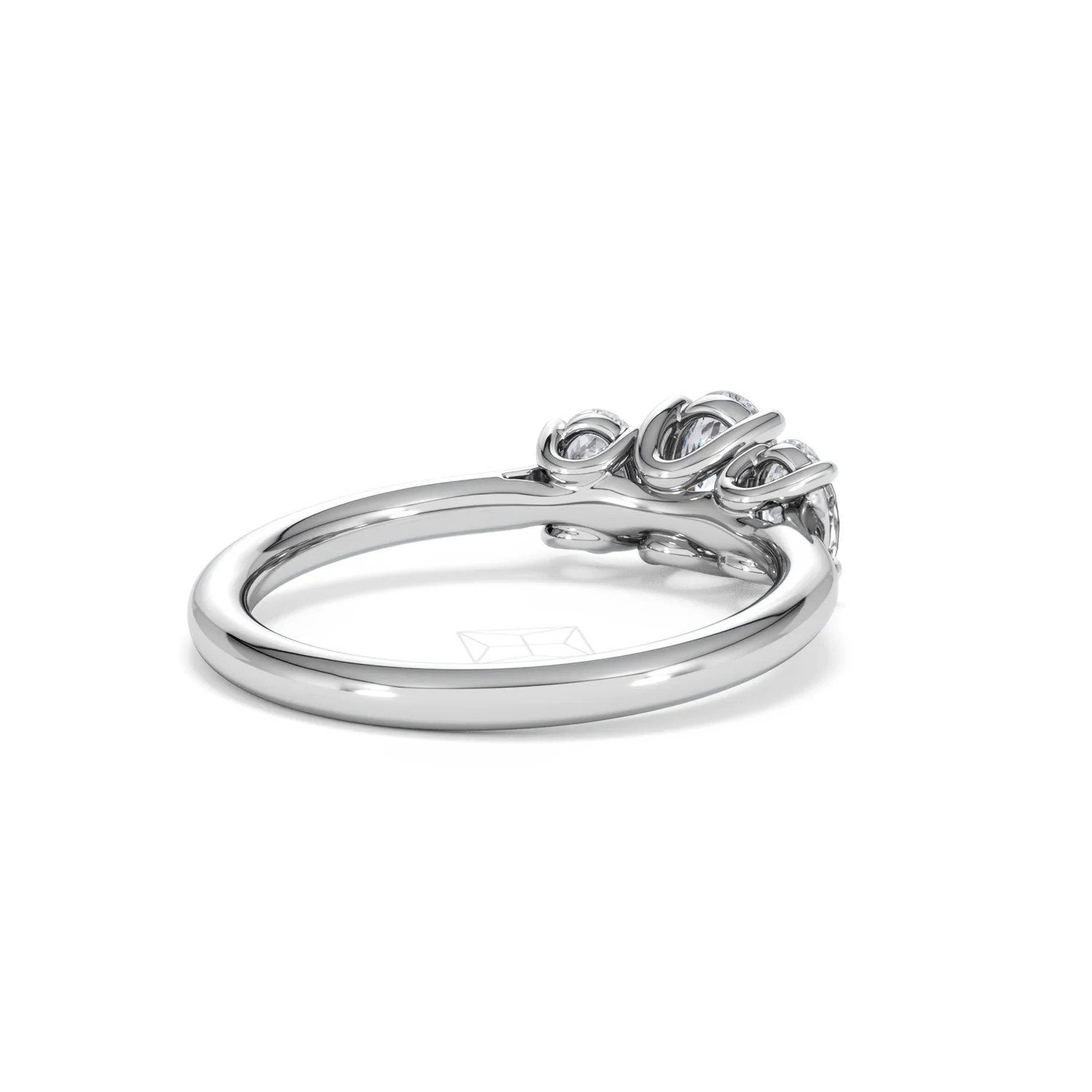 Ever 1.00ct Oval Cut Lab Diamond 3 Stone Engagement Ring in Platinum - Image 41
