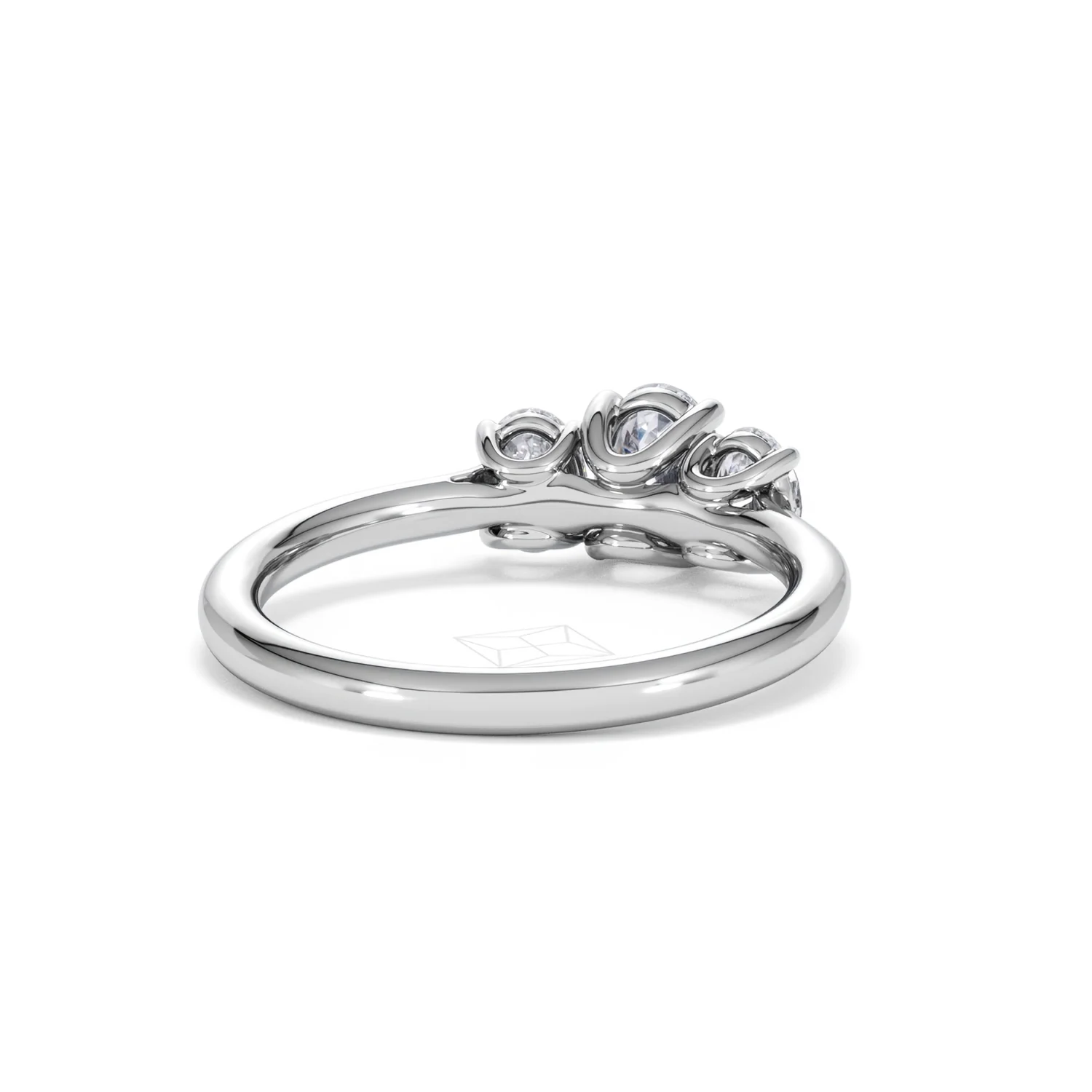 Ever 1.00ct Oval Cut Lab Diamond 3 Stone Engagement Ring in Platinum - Image 44