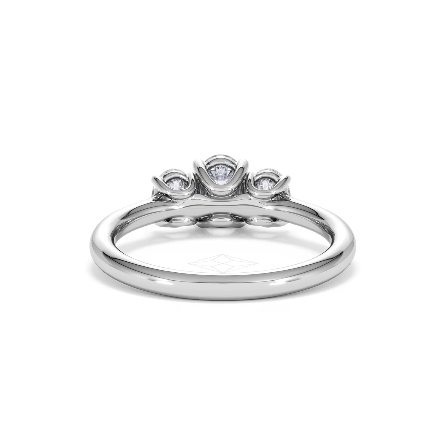 Ever 1.00ct Oval Cut Lab Diamond 3 Stone Engagement Ring in Platinum - Image 49