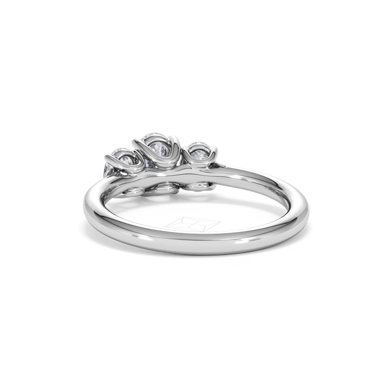 Ever 1.00ct Oval Cut Lab Diamond 3 Stone Engagement Ring in Platinum - Image 53