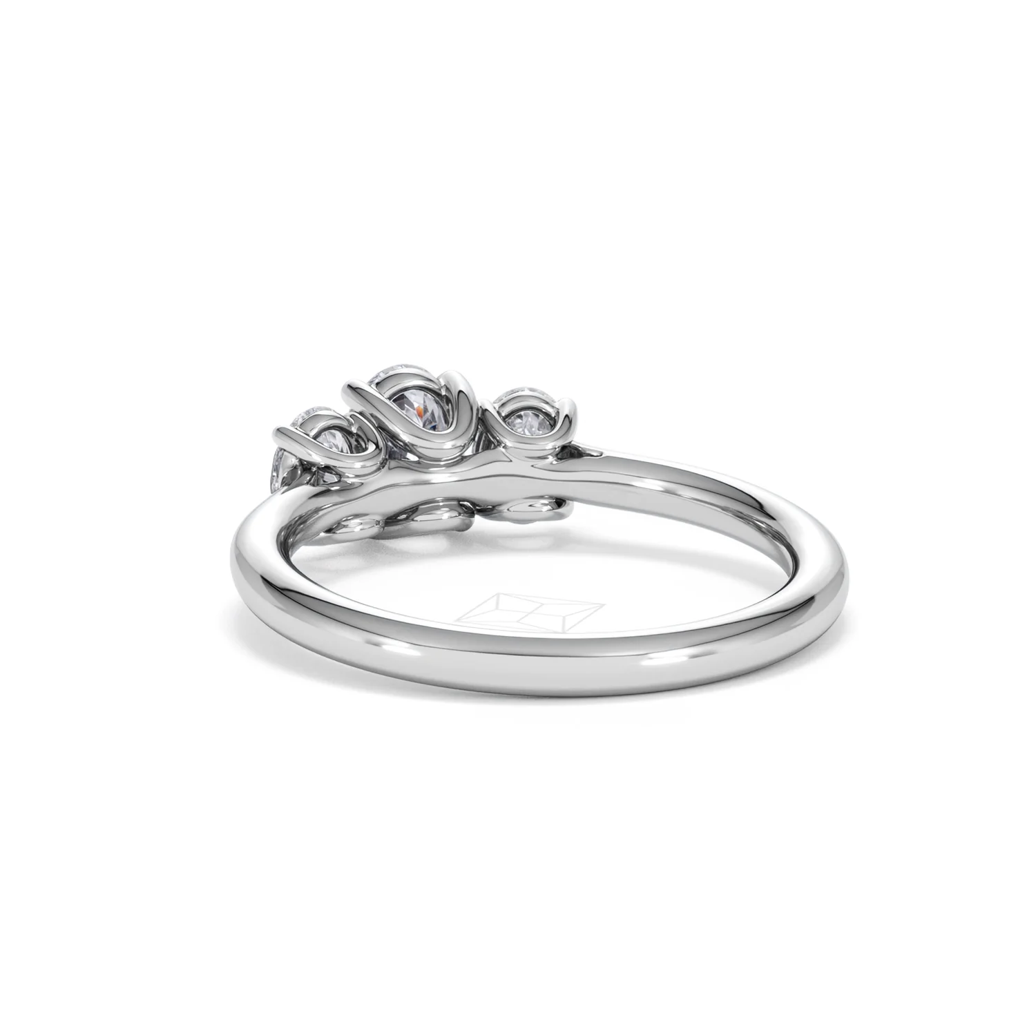 Ever 1.00ct Oval Cut Lab Diamond 3 Stone Engagement Ring in Platinum - Image 54