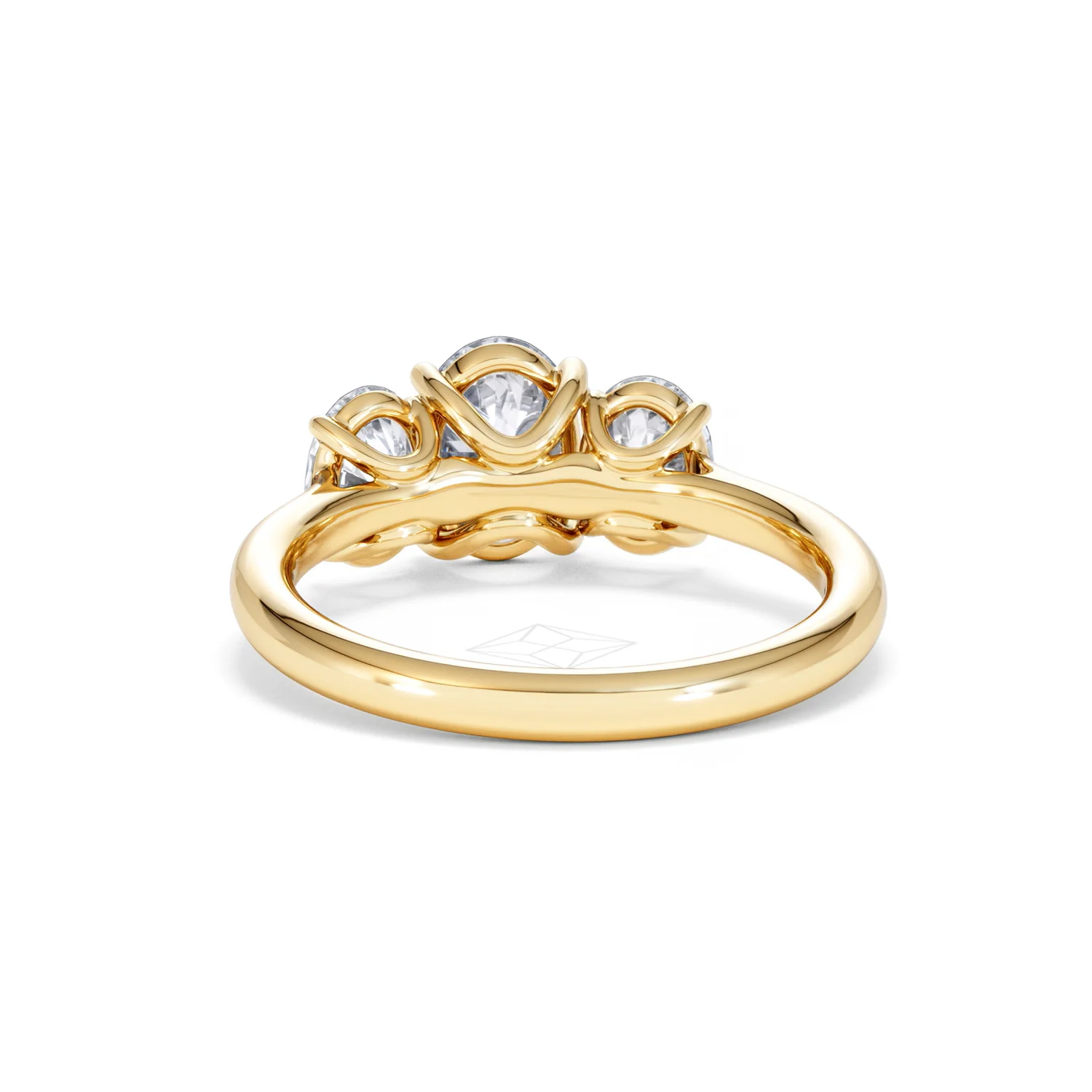 Ever 2.00ct Oval Cut Lab Diamond 3 Stone Engagement Ring in 18K Yellow Gold - Image 51