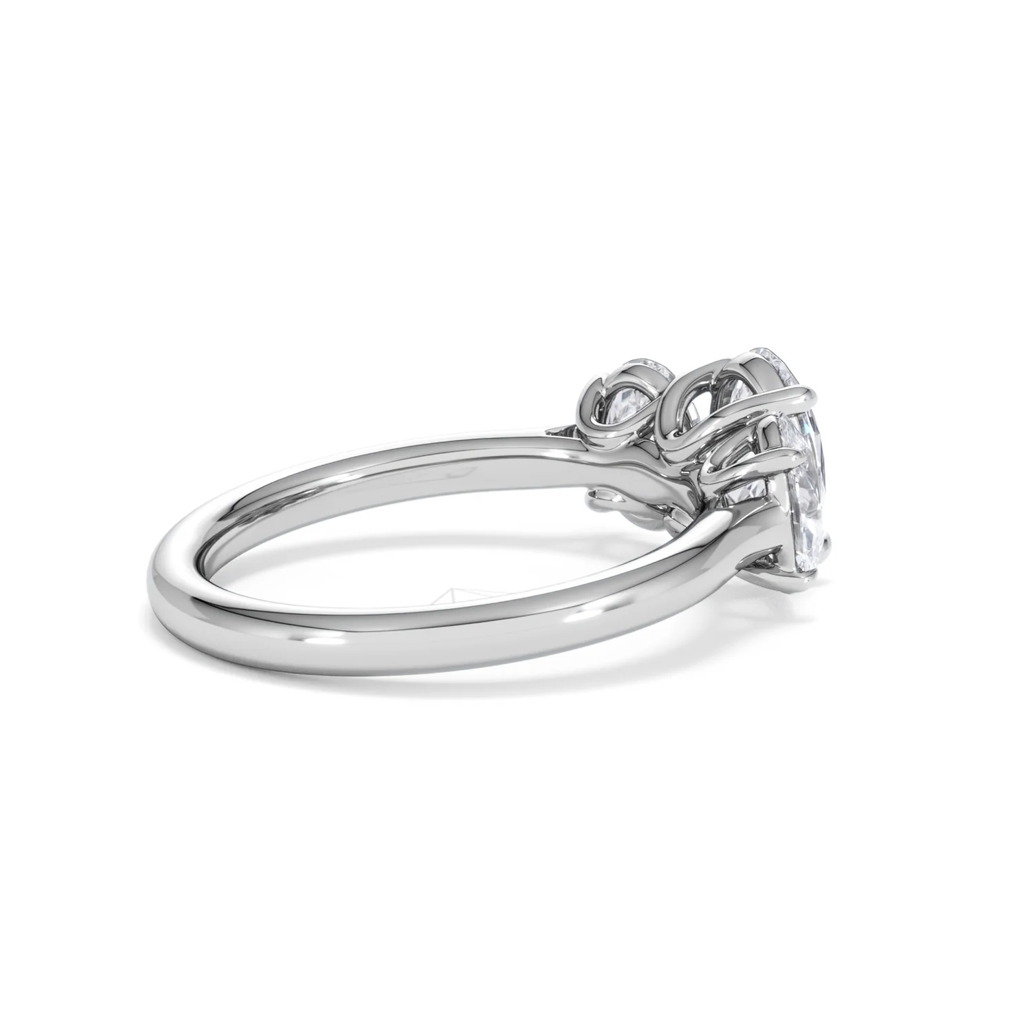 Ever 2.00ct Oval Cut Lab Diamond 3 Stone Engagement Ring in Platinum - Image 35