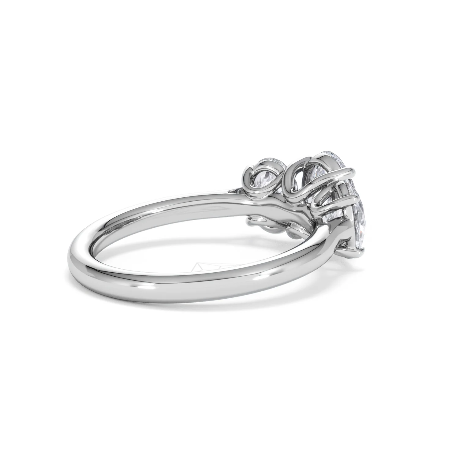 Ever 2.00ct Oval Cut Lab Diamond 3 Stone Engagement Ring in Platinum - Image 37