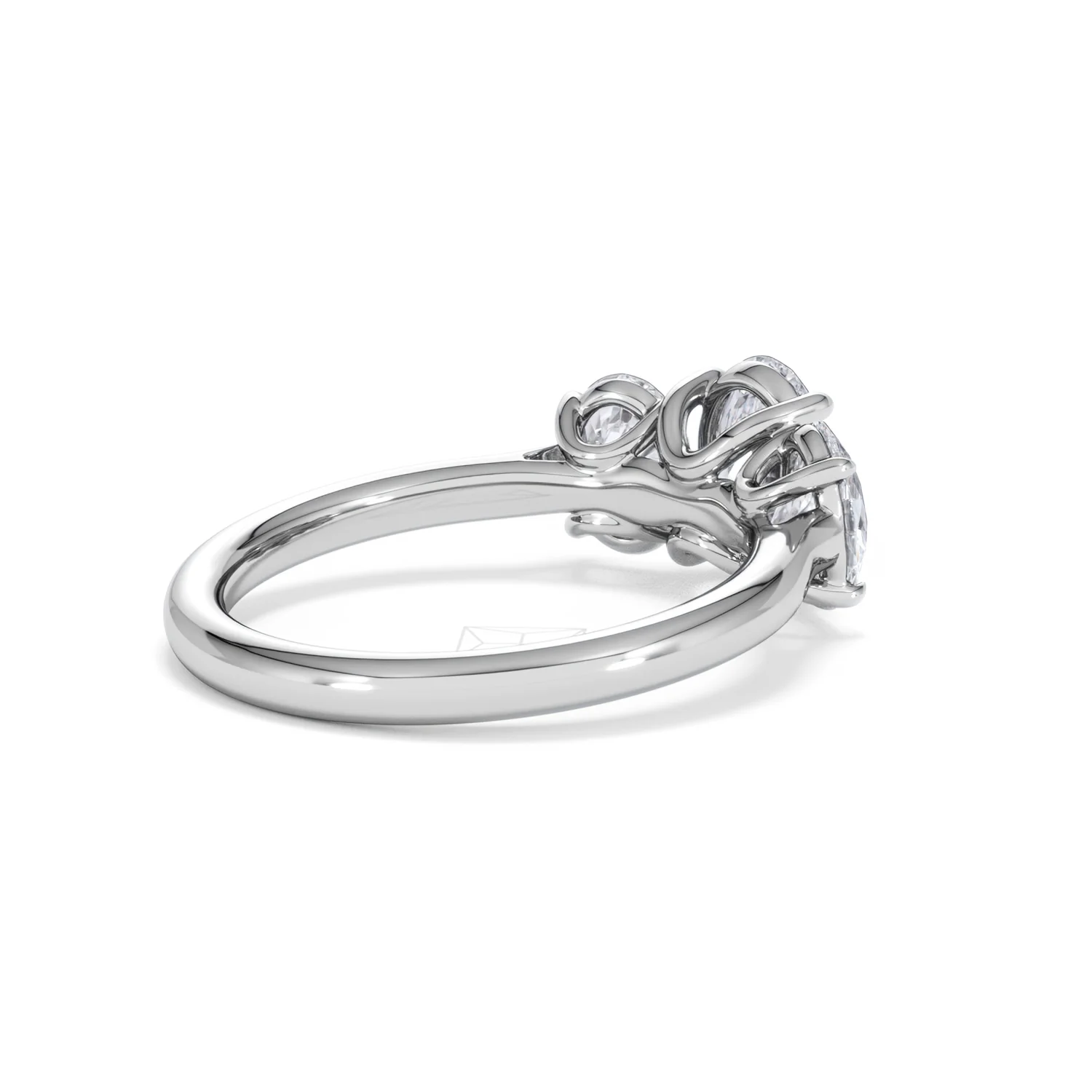 Ever 2.00ct Oval Cut Lab Diamond 3 Stone Engagement Ring in Platinum - Image 38