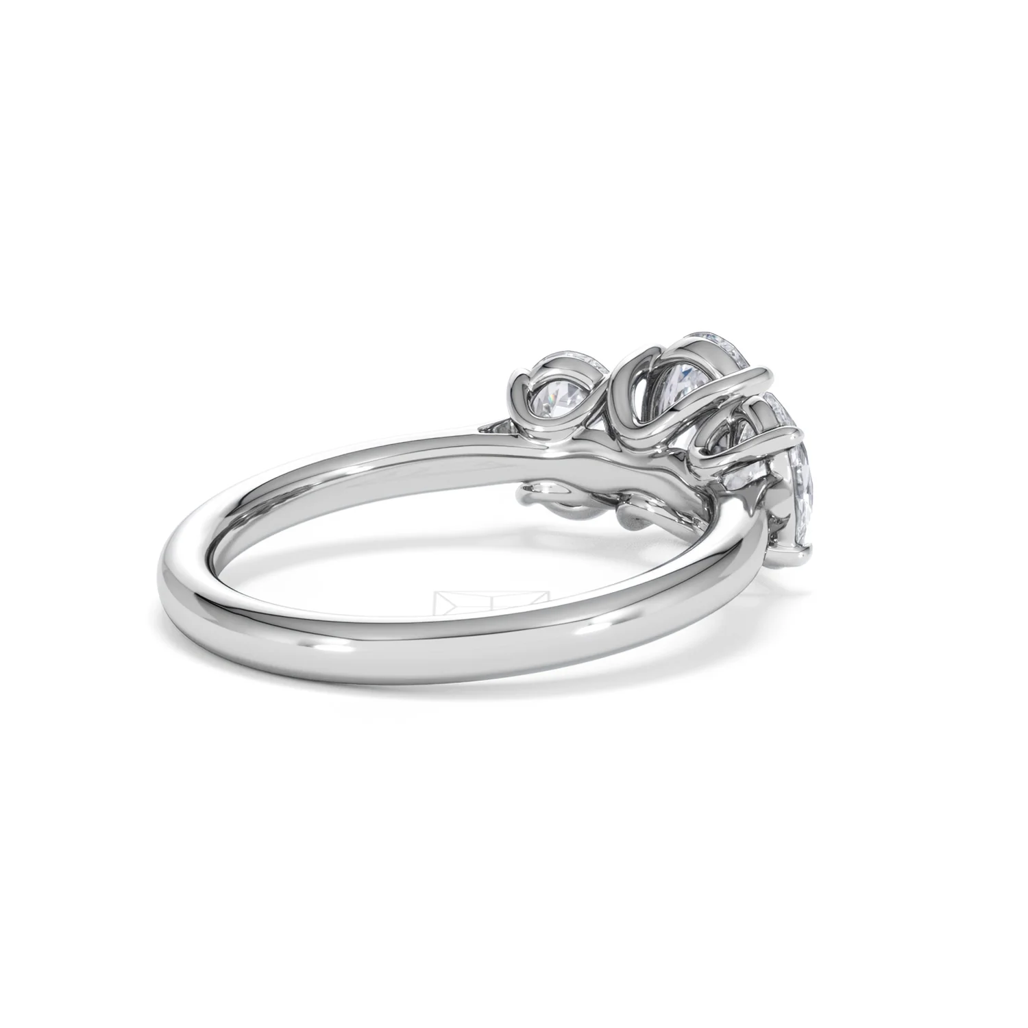 Ever 2.00ct Oval Cut Lab Diamond 3 Stone Engagement Ring in Platinum - Image 39