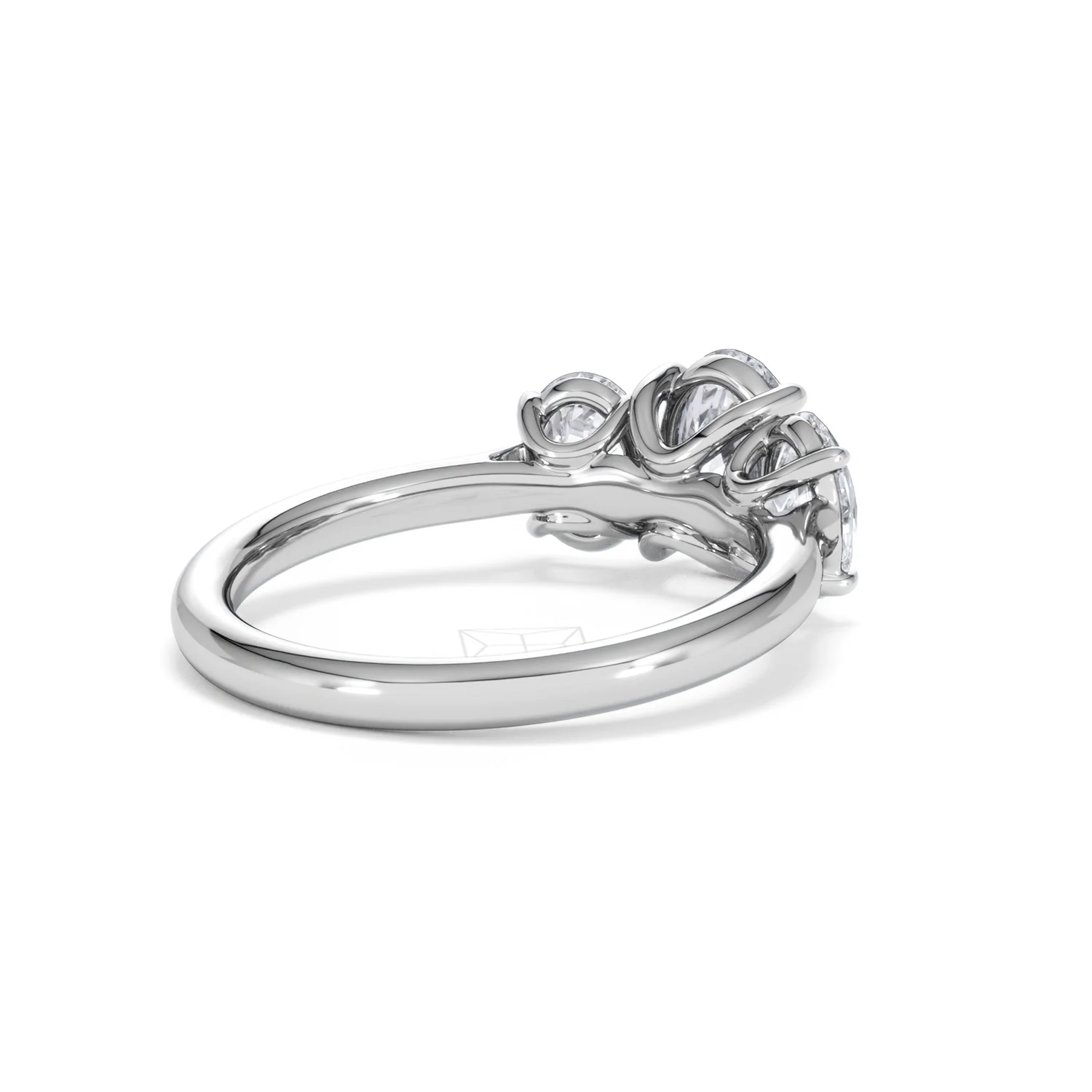 Ever 2.00ct Oval Cut Lab Diamond 3 Stone Engagement Ring in Platinum - Image 40