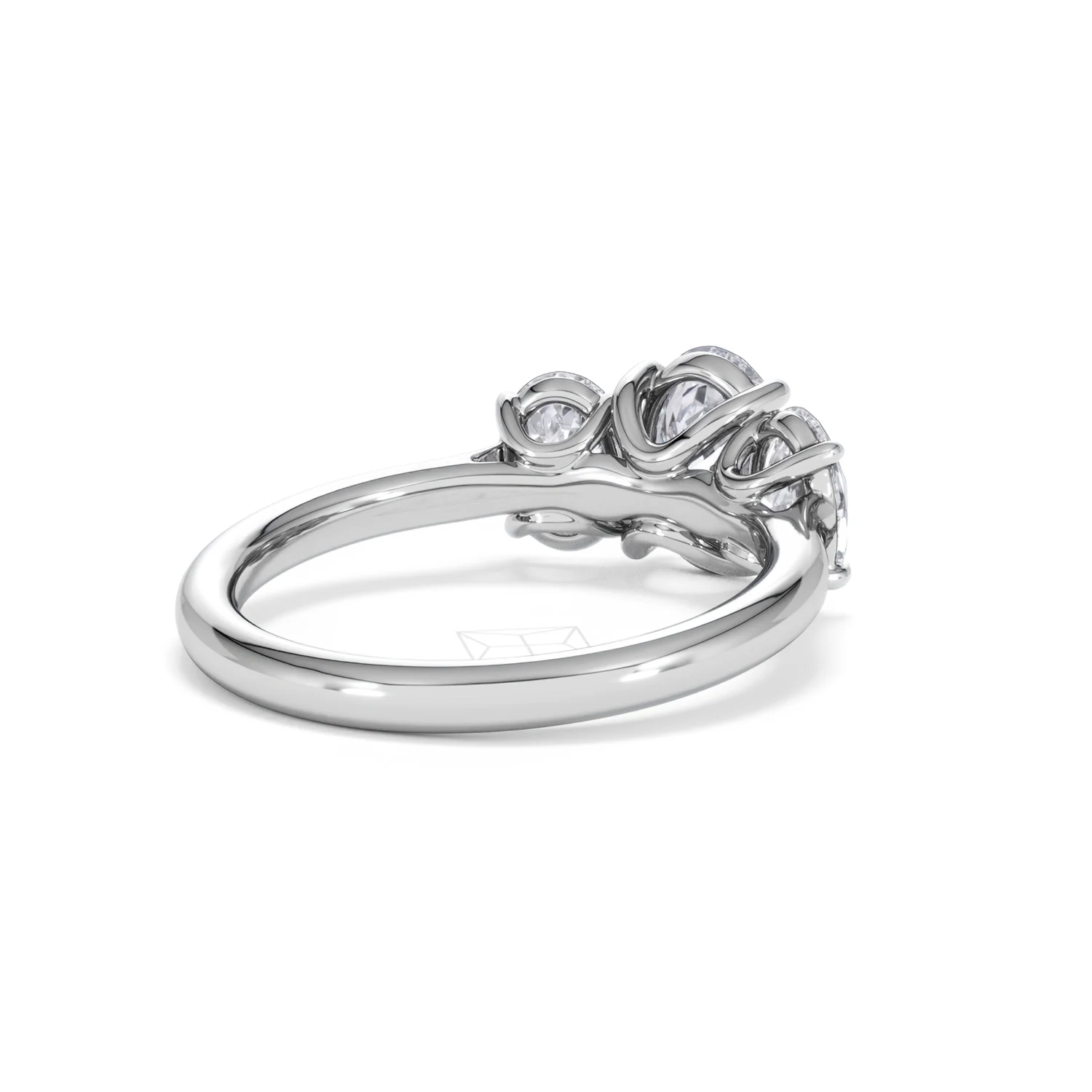 Ever 2.00ct Oval Cut Lab Diamond 3 Stone Engagement Ring in Platinum - Image 41