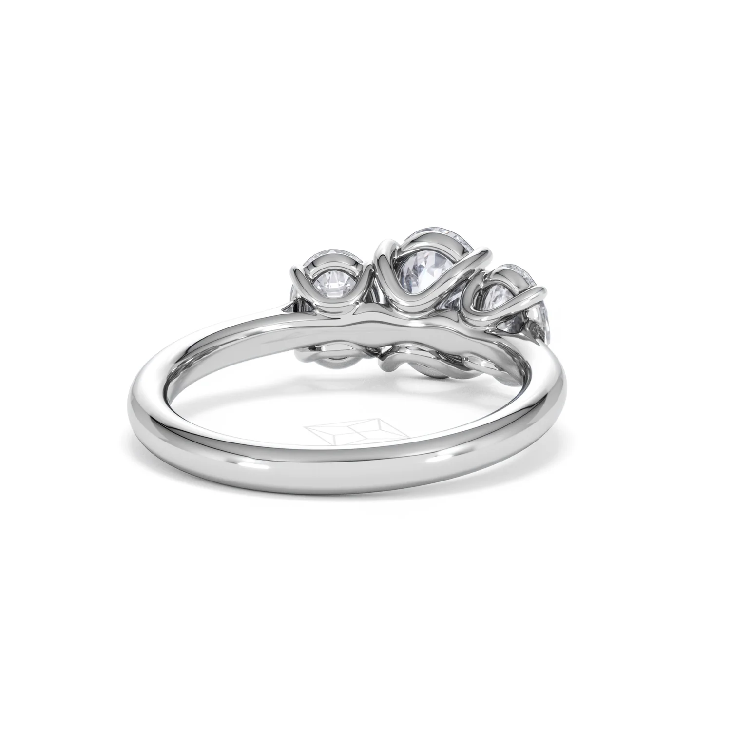 Ever 2.00ct Oval Cut Lab Diamond 3 Stone Engagement Ring in Platinum - Image 44