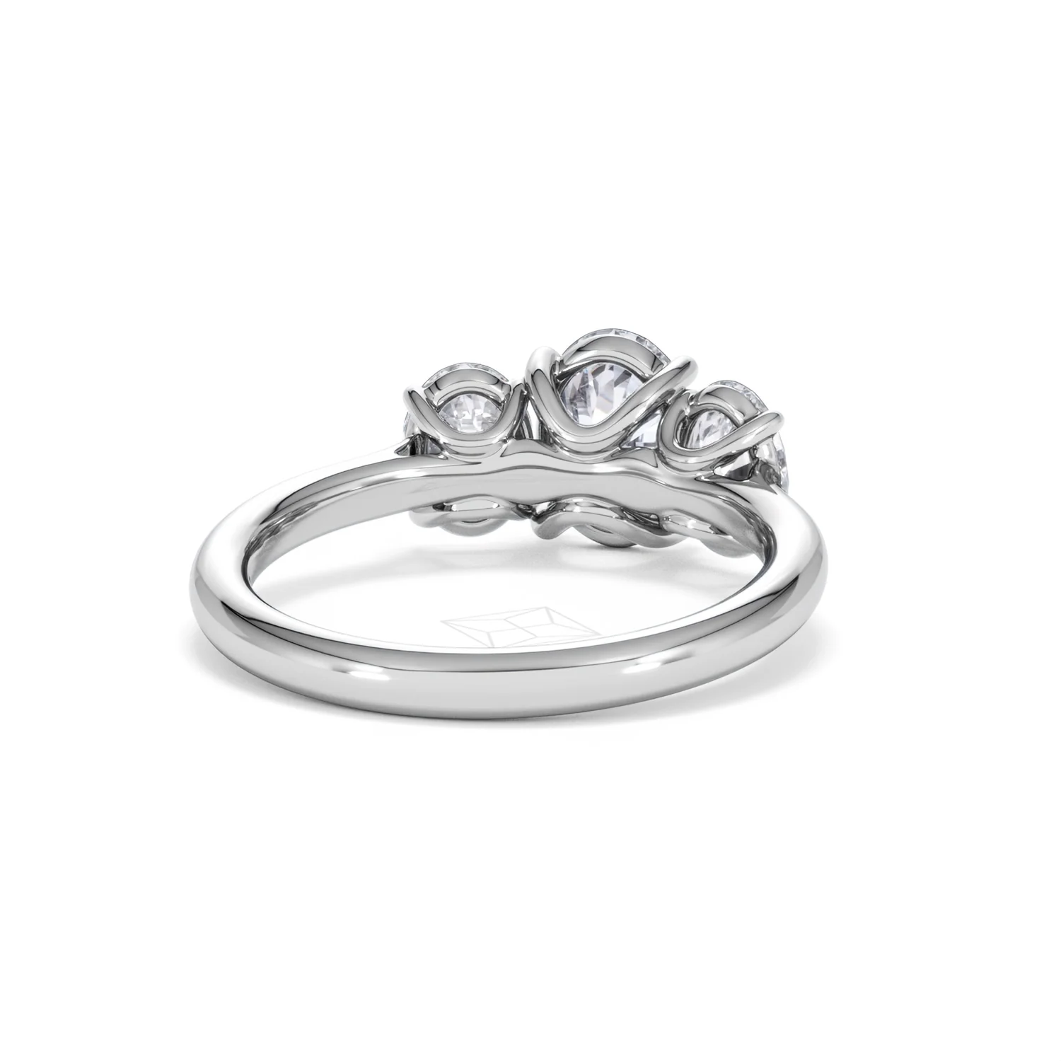 Ever 2.00ct Oval Cut Lab Diamond 3 Stone Engagement Ring in Platinum - Image 45