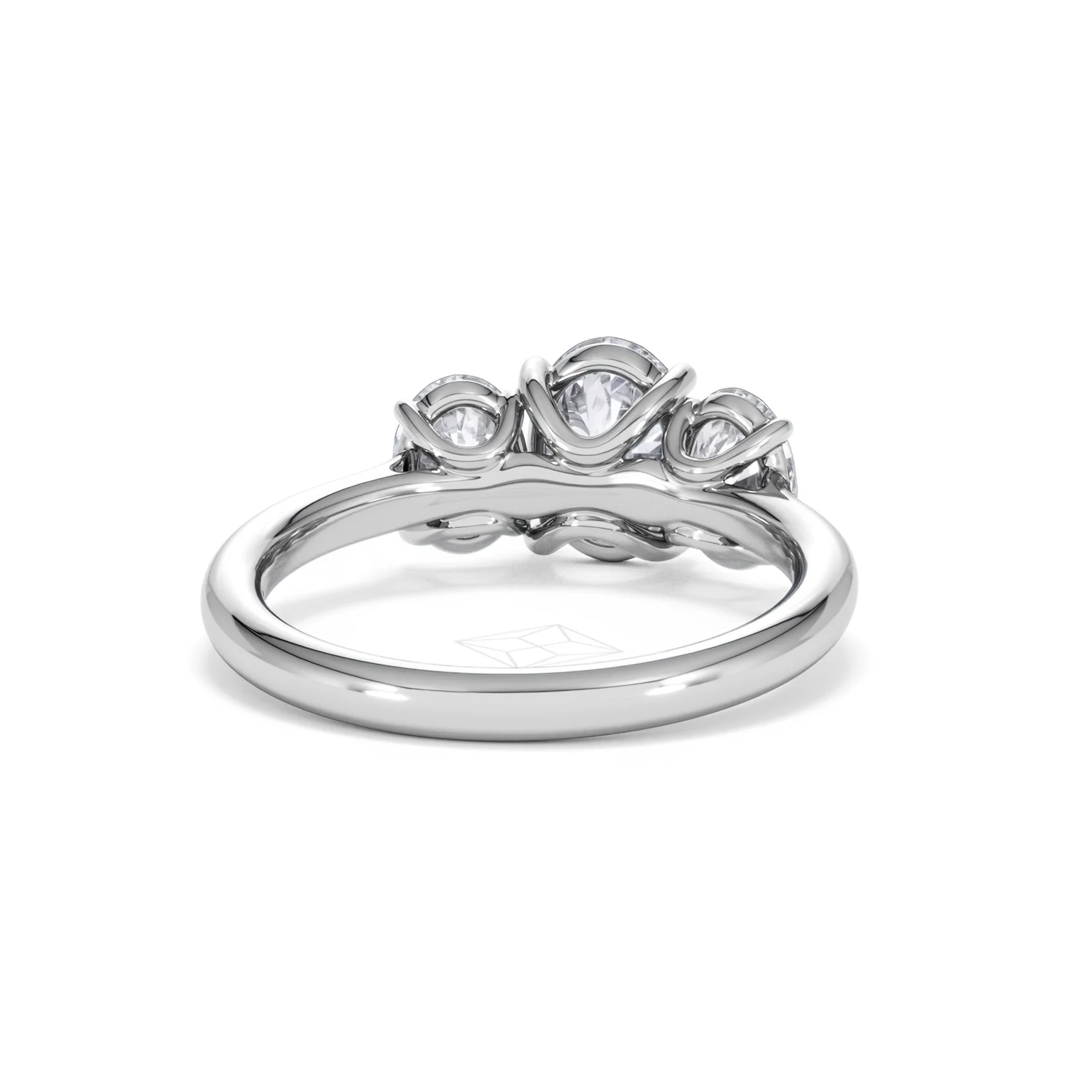 Ever 2.00ct Oval Cut Lab Diamond 3 Stone Engagement Ring in Platinum - Image 46