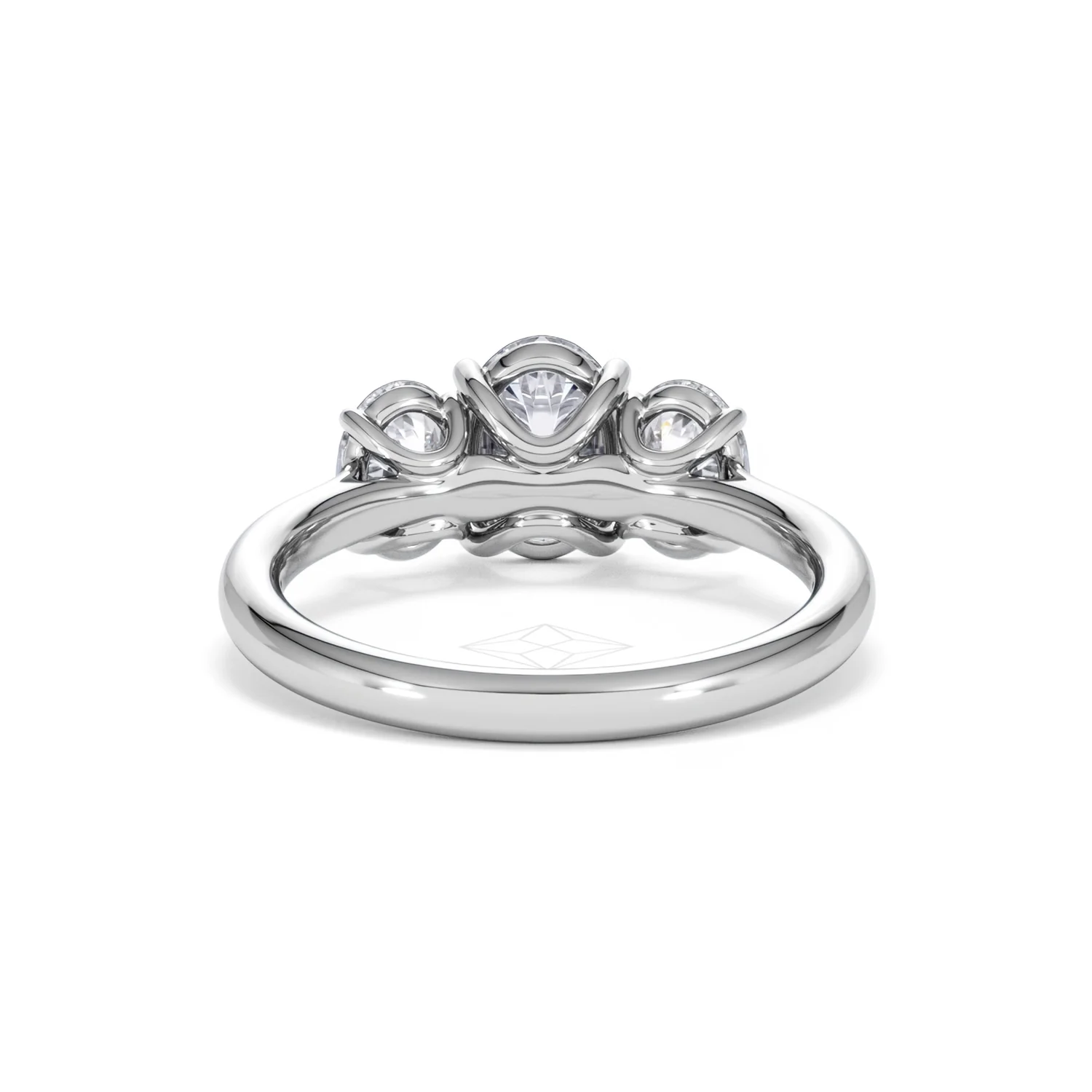 Ever 2.00ct Oval Cut Lab Diamond 3 Stone Engagement Ring in Platinum - Image 49