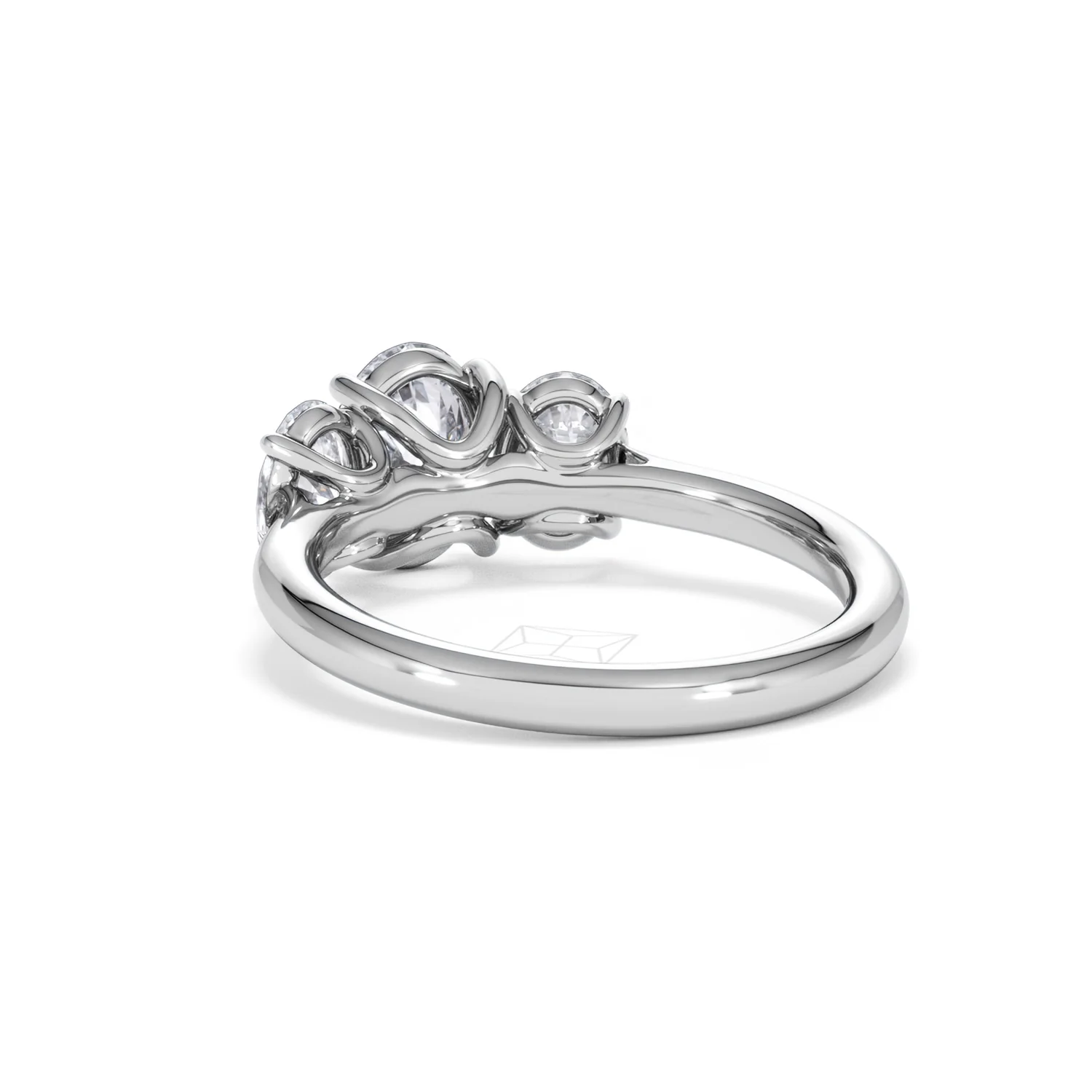 Ever 2.00ct Oval Cut Lab Diamond 3 Stone Engagement Ring in Platinum - Image 55