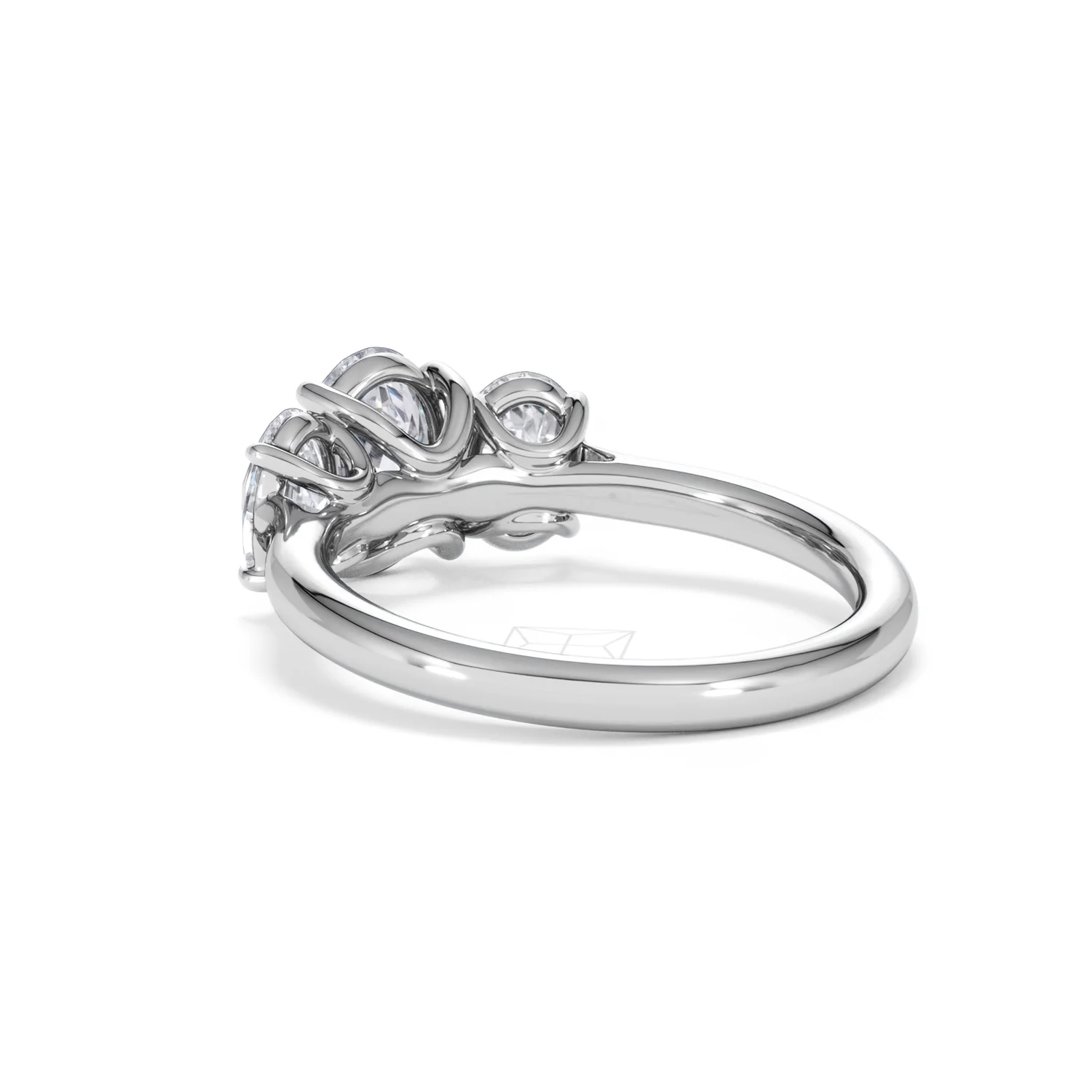 Ever 2.00ct Oval Cut Lab Diamond 3 Stone Engagement Ring in Platinum - Image 57