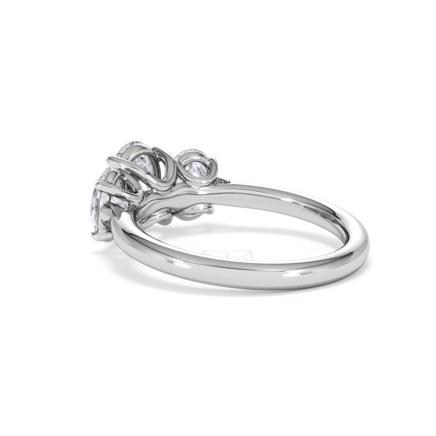 Ever 2.00ct Oval Cut Lab Diamond 3 Stone Engagement Ring in Platinum - Image 59