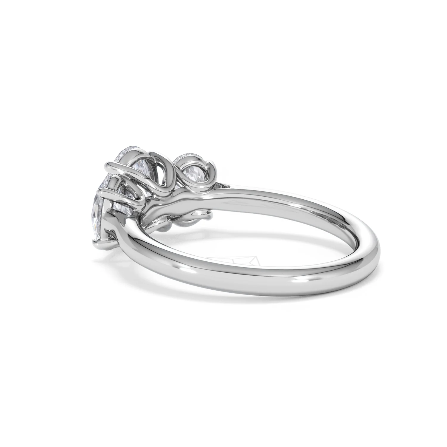 Ever 2.00ct Oval Cut Lab Diamond 3 Stone Engagement Ring in Platinum - Image 60