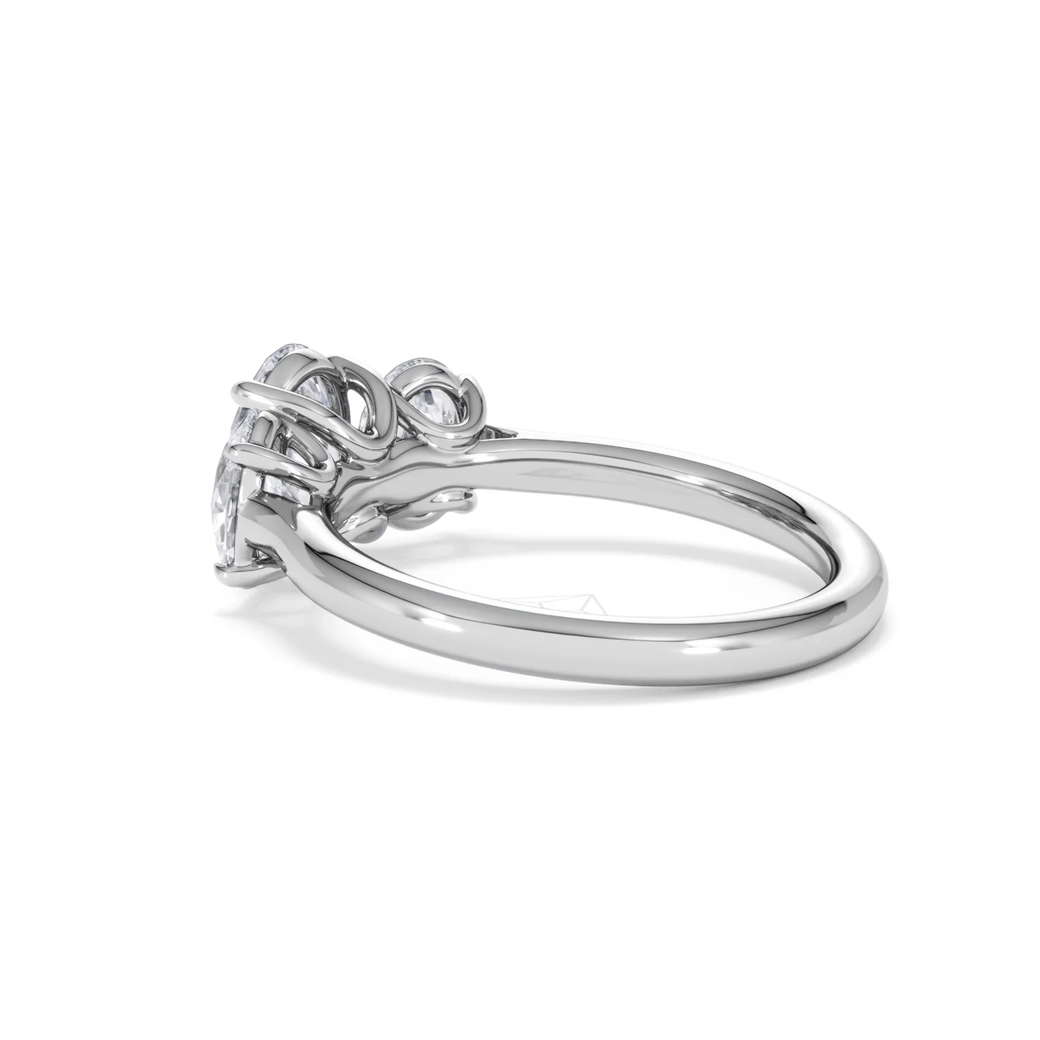 Ever 2.00ct Oval Cut Lab Diamond 3 Stone Engagement Ring in Platinum - Image 61