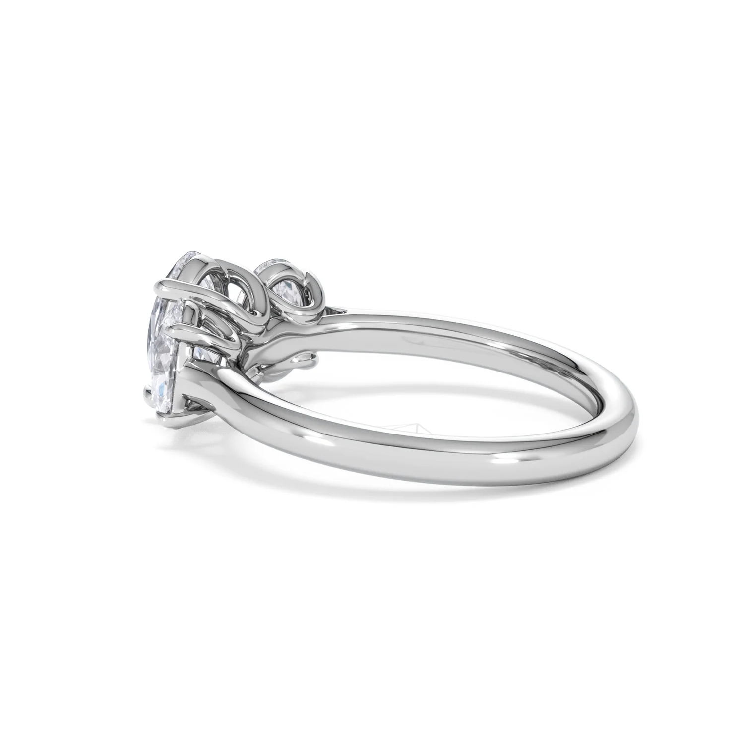 Ever 2.00ct Oval Cut Lab Diamond 3 Stone Engagement Ring in Platinum - Image 63