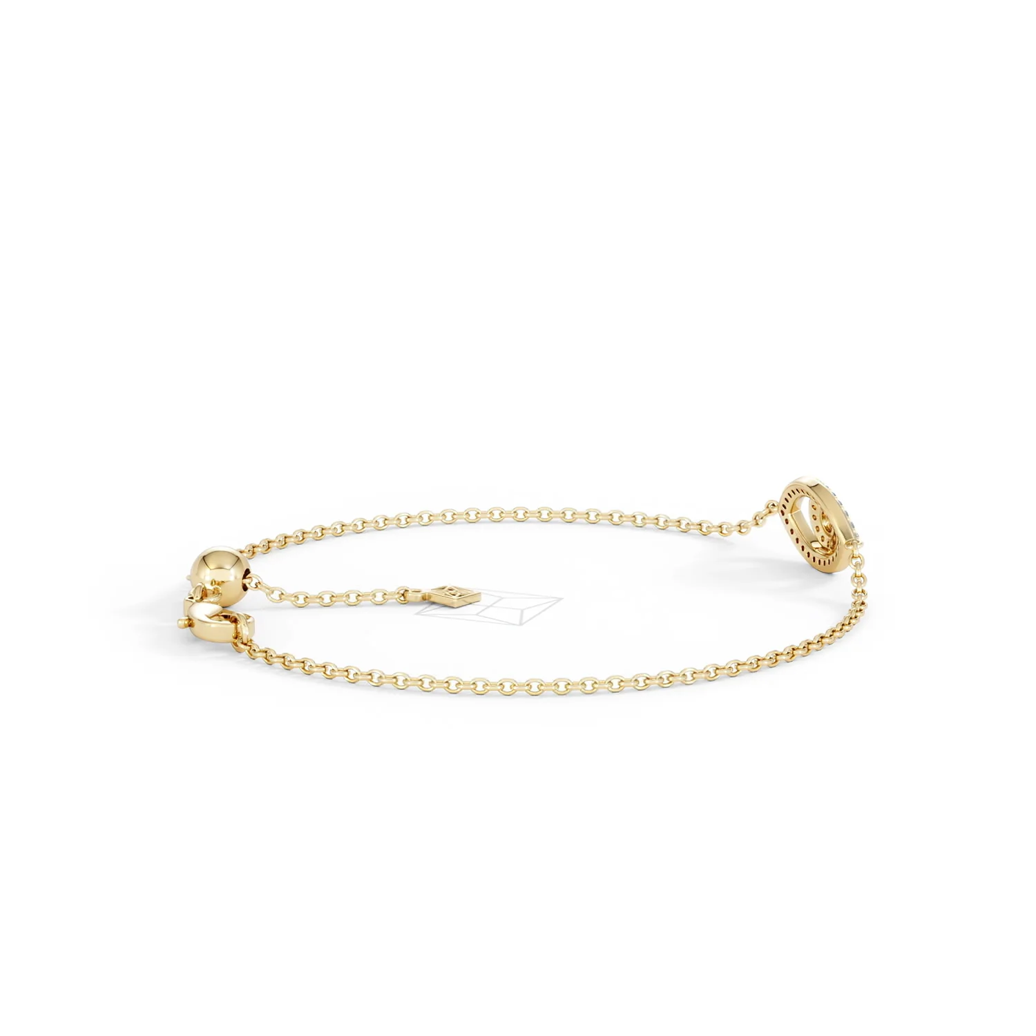 Evil Eye 0.21ct Sapphire Lab Diamond Adjustable Bracelet in 18K Gold Vermeil - Image 34