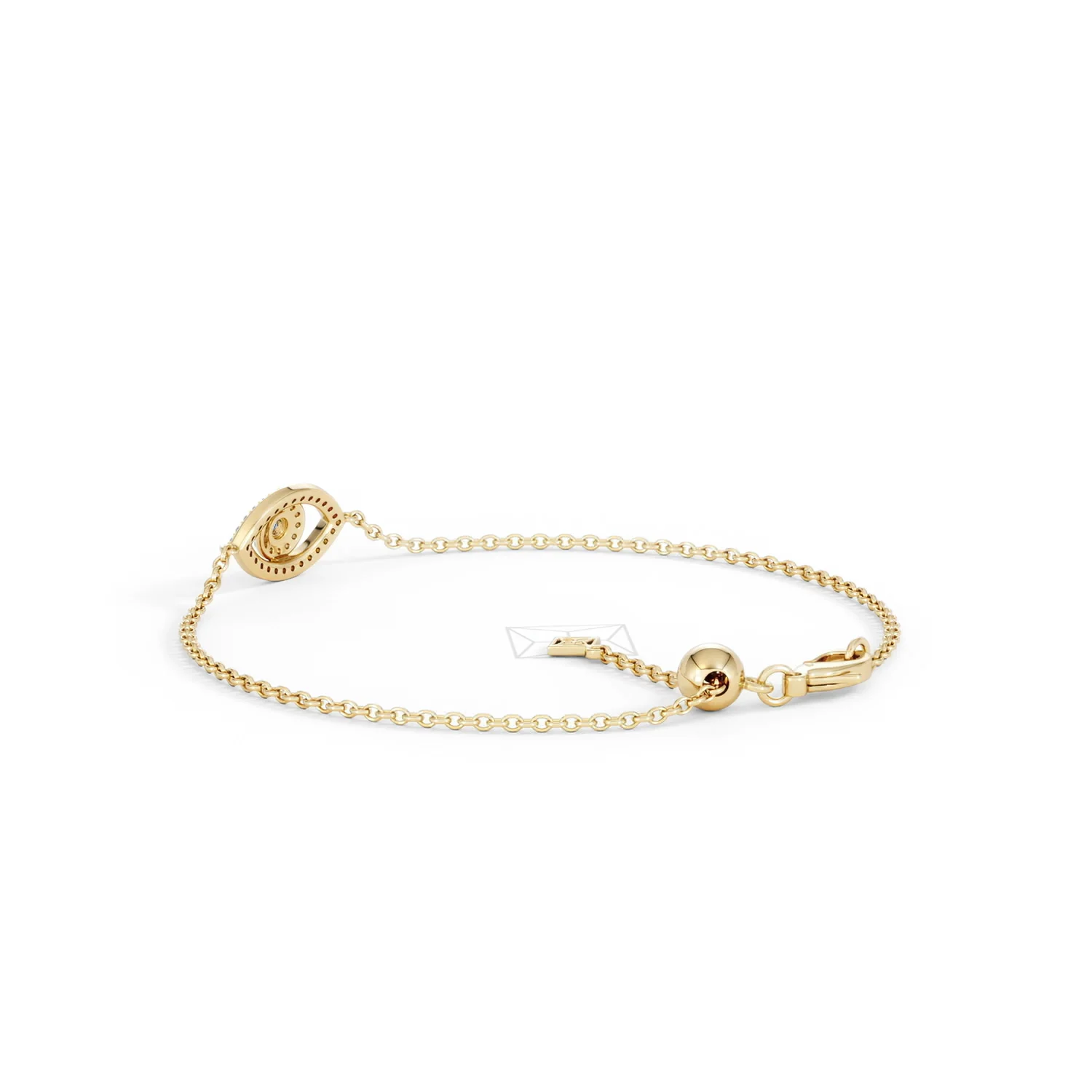 Evil Eye 0.21ct Sapphire Lab Diamond Adjustable Bracelet in 18K Gold Vermeil - Image 60