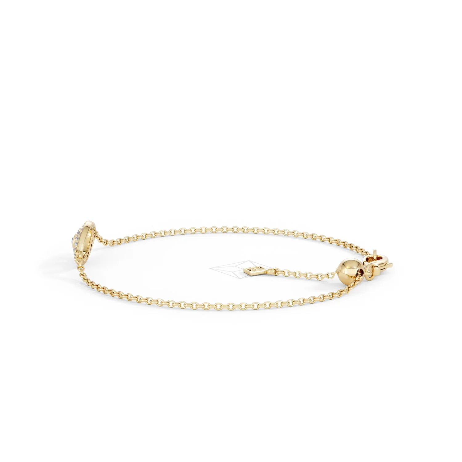 Evil Eye 0.21ct Sapphire Lab Diamond Adjustable Bracelet in 18K Gold Vermeil - Image 67