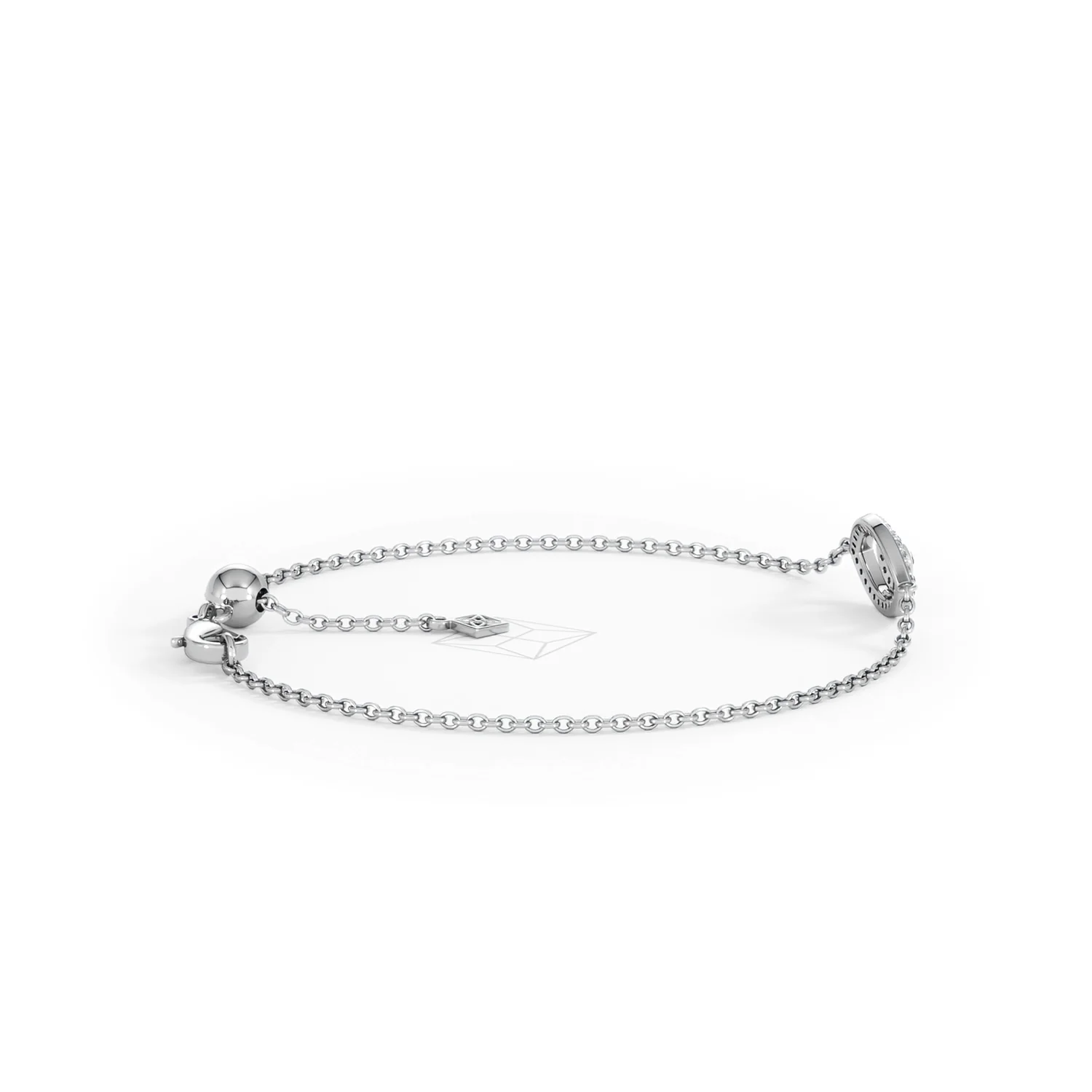 Evil Eye 0.21ct Sapphire Lab Diamond Adjustable Bracelet in Sterling Silver - Image 32