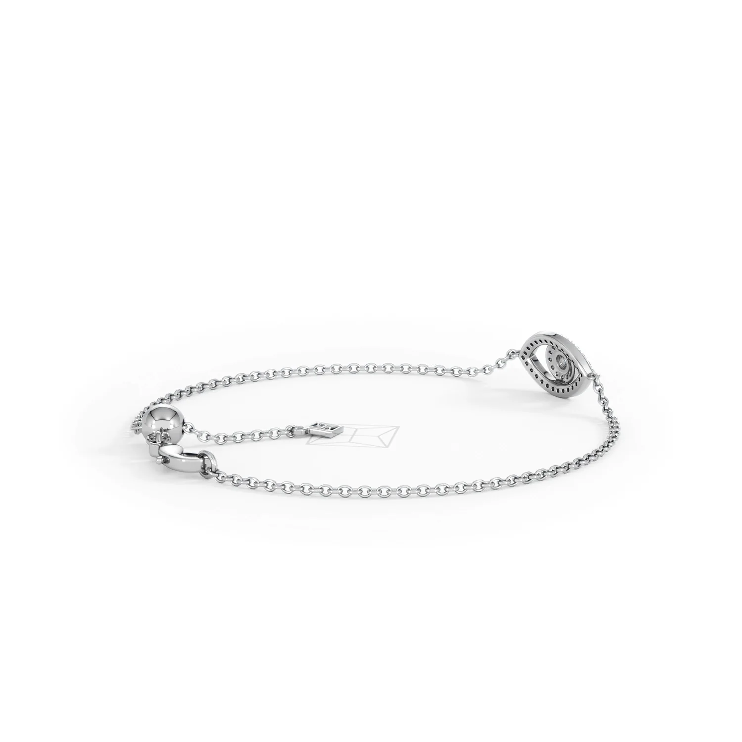 Evil Eye 0.21ct Sapphire Lab Diamond Adjustable Bracelet in Sterling Silver - Image 37