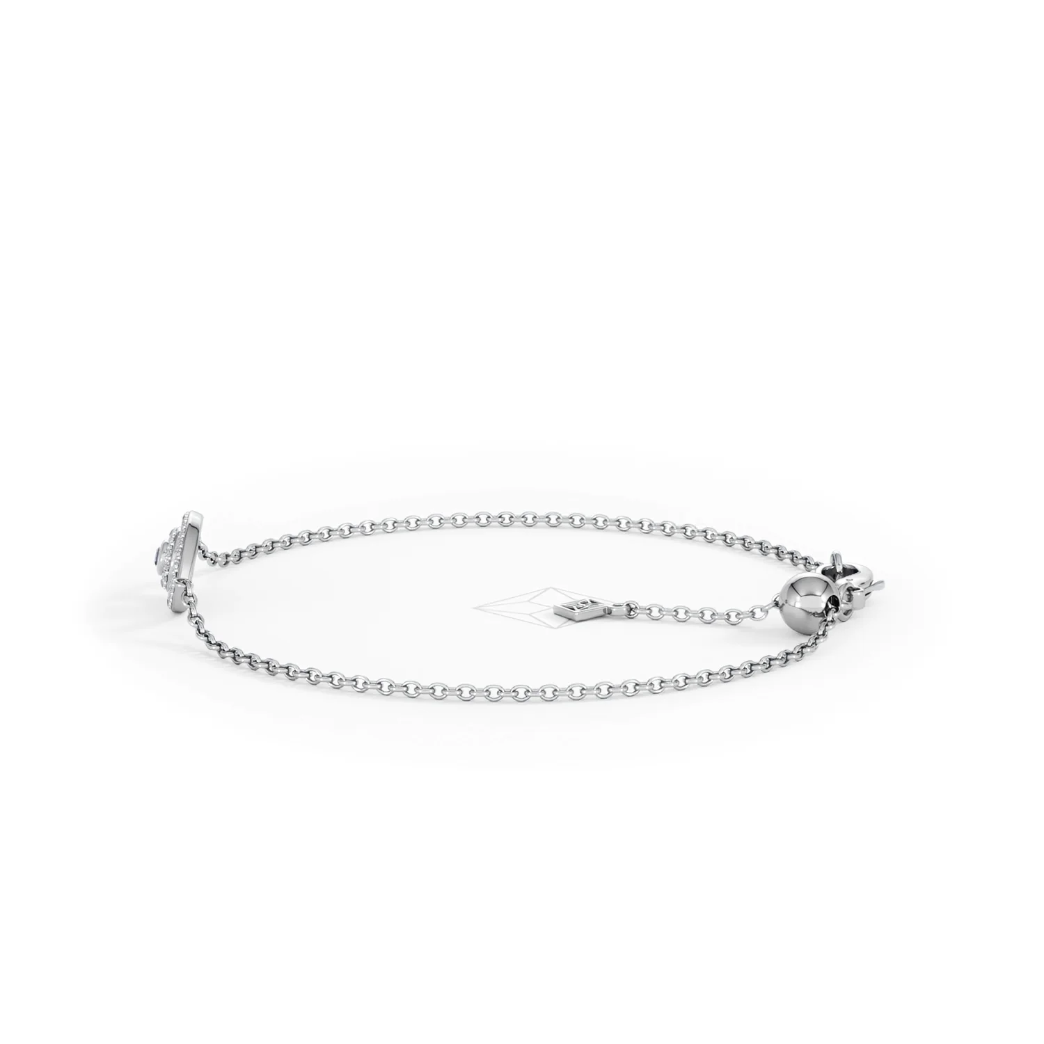Evil Eye 0.21ct Sapphire Lab Diamond Adjustable Bracelet in Sterling Silver - Image 69