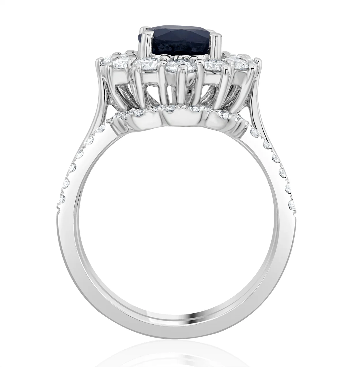 FET27 Matching Wedding Band Lab Diamond 0.30ct H/Si in Platinum - Image 3