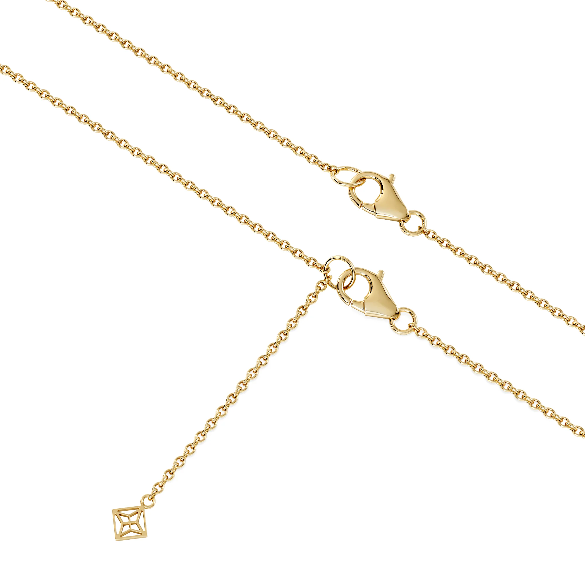 Forme 0.40ct Baguette Cut Lab Sapphire Pendant Necklace in 18K Gold Vermeil - Image 6
