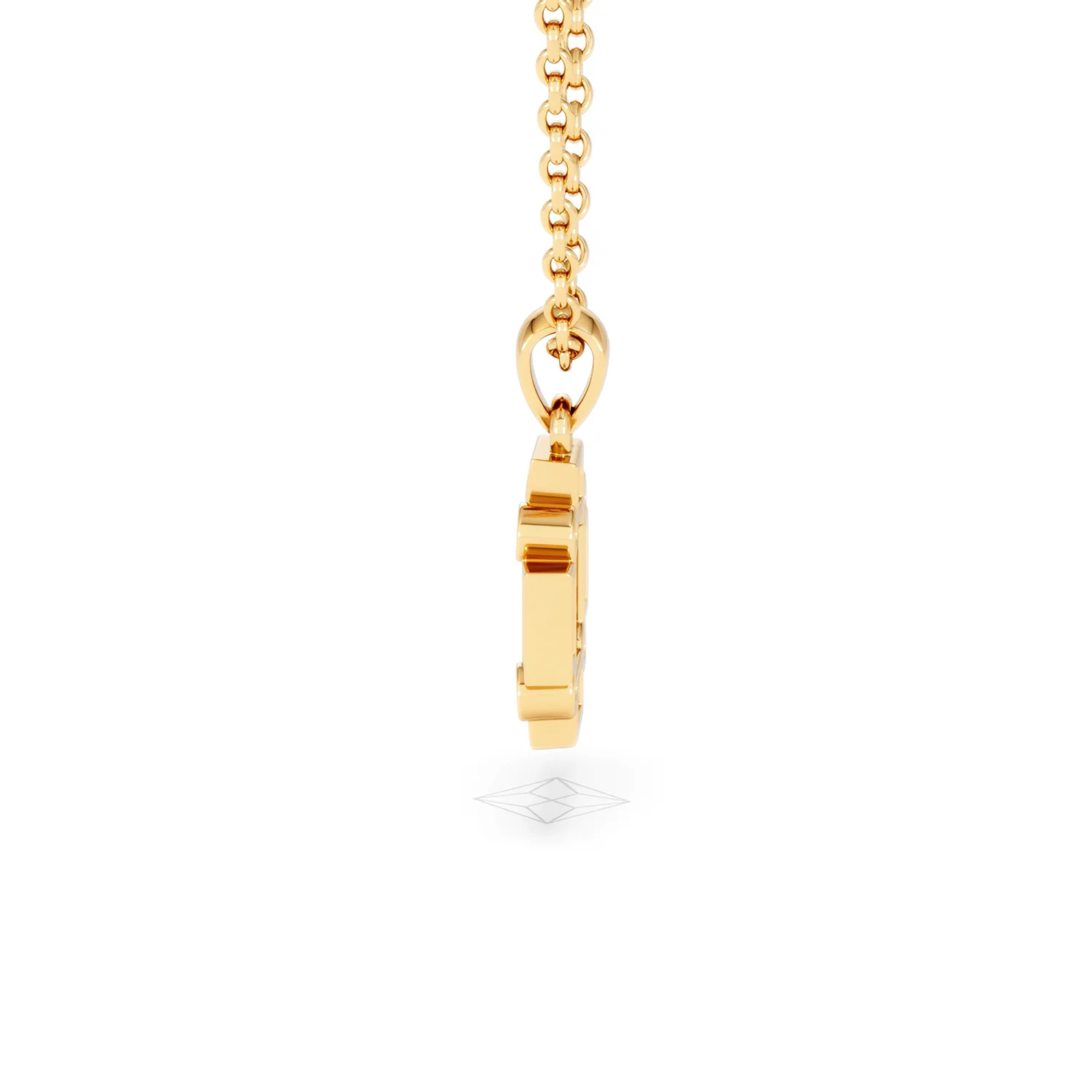 Forme 0.40ct Baguette Cut Lab Sapphire Pendant Necklace in 18K Gold Vermeil - Image 66