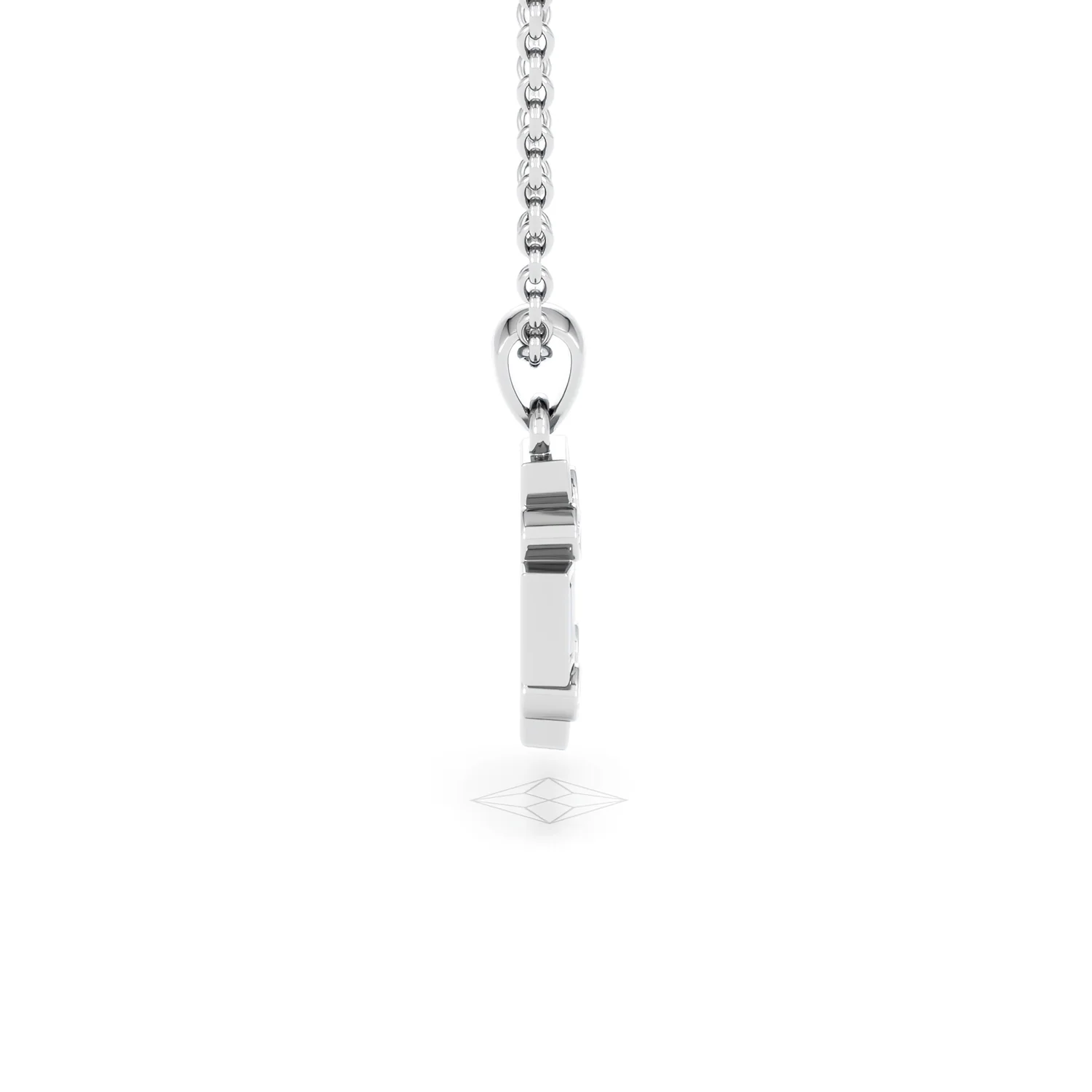 Forme 0.40ct Baguette Cut Lab Sapphire Pendant Necklace in Sterling Silver - Image 27