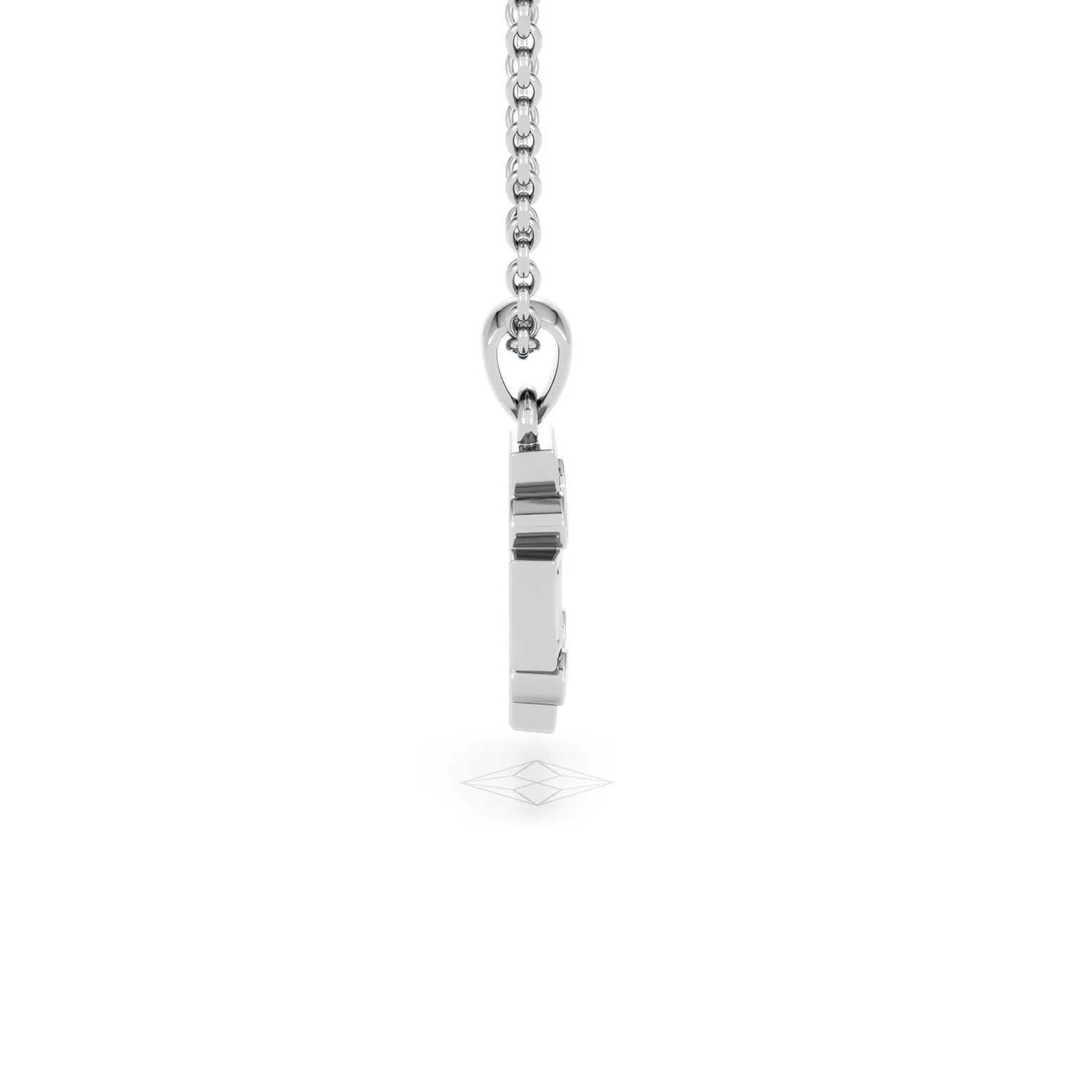 Forme 0.48ct Baguette Cut Lab Emerald Pendant Necklace in Sterling Silver - Image 27