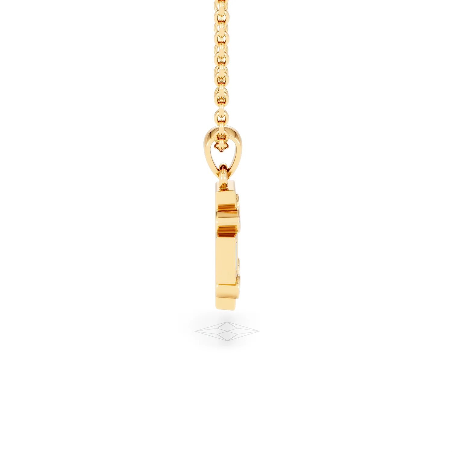 Forme 0.48ct Baguette Cut Lab Ruby Pendant Necklace in 18K Gold Vermeil - Image 27