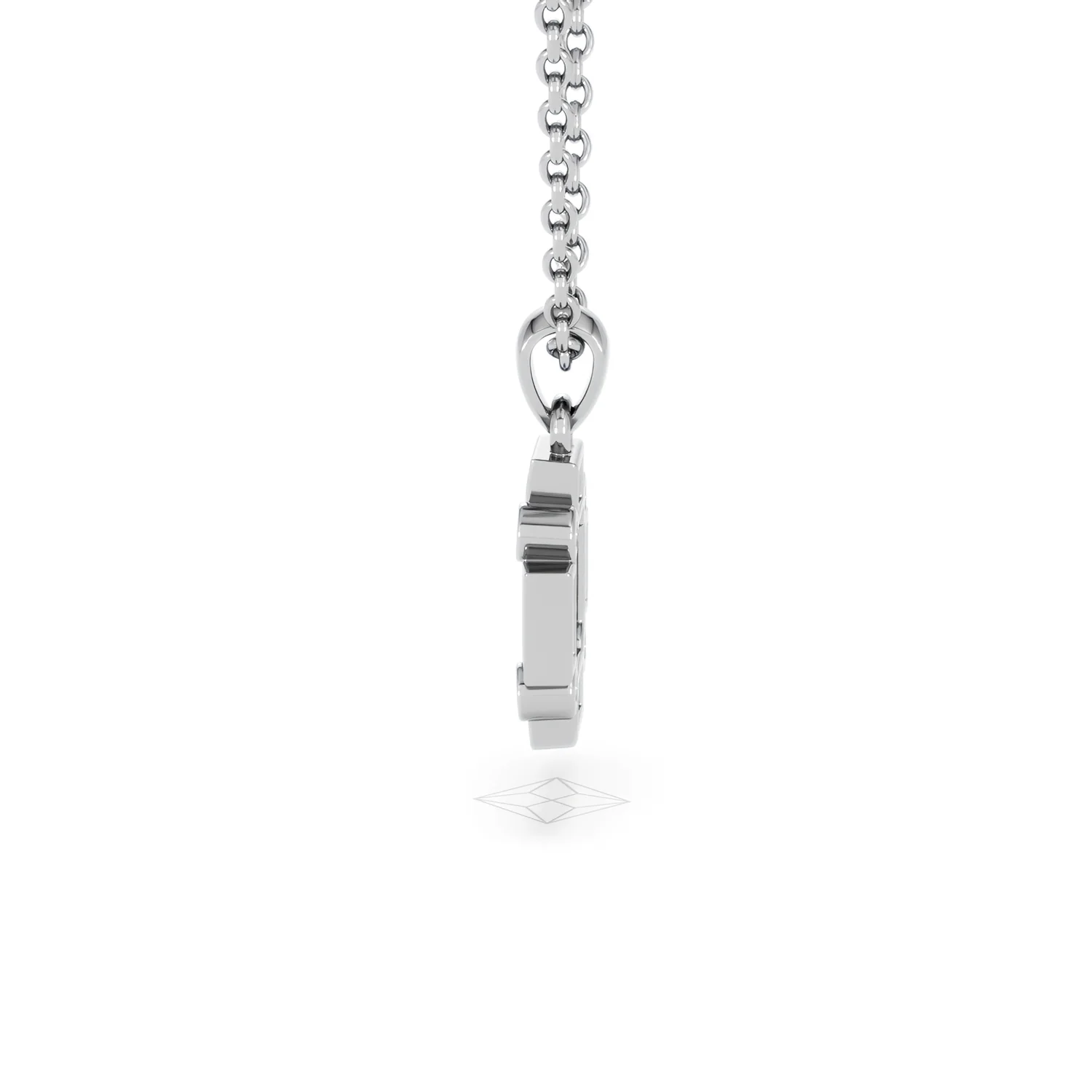 Forme 0.48ct Baguette Cut Lab Ruby Pendant Necklace in Sterling Silver - Image 66