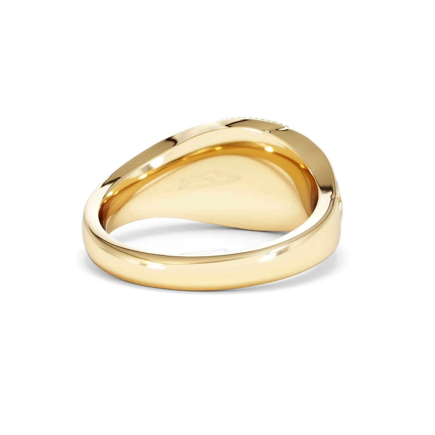 Gemini Zodiac 0.01ct Lab Diamond Signet Ring in 18K Gold Vermeil - Image 42