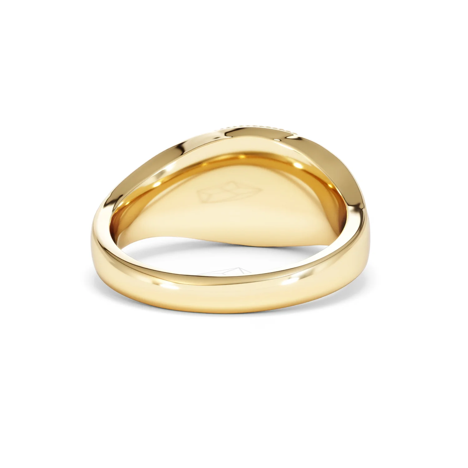 Gemini Zodiac 0.01ct Lab Diamond Signet Ring in 18K Gold Vermeil - Image 44