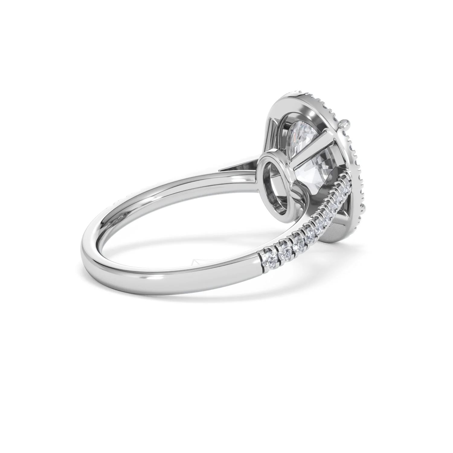 Georgina 3.50ct Lab Diamond Oval Cut Engagement Ring in 18K White Gold G/VS1 - Image 38