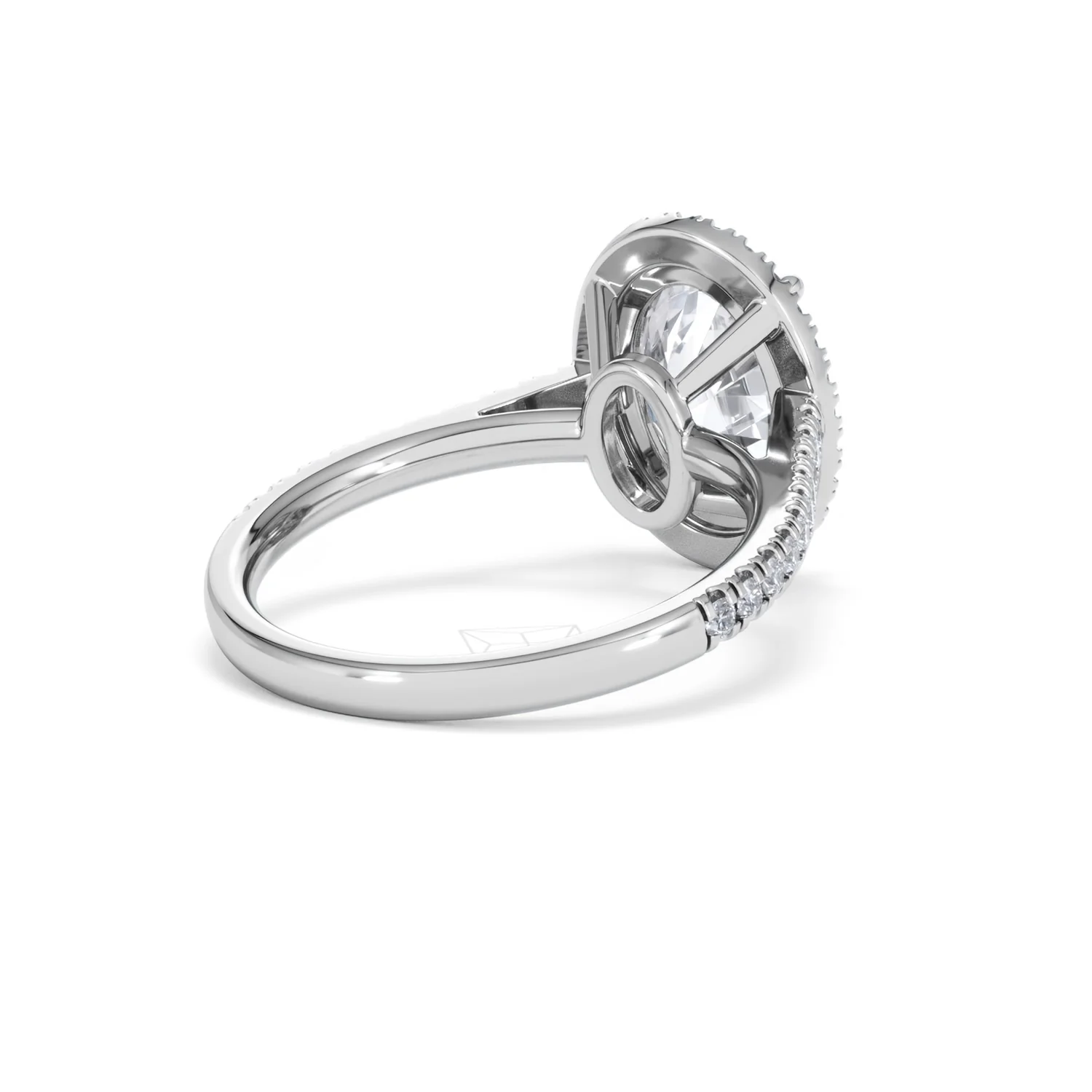 Georgina 3.50ct Lab Diamond Oval Cut Engagement Ring in 18K White Gold G/VS1 - Image 41