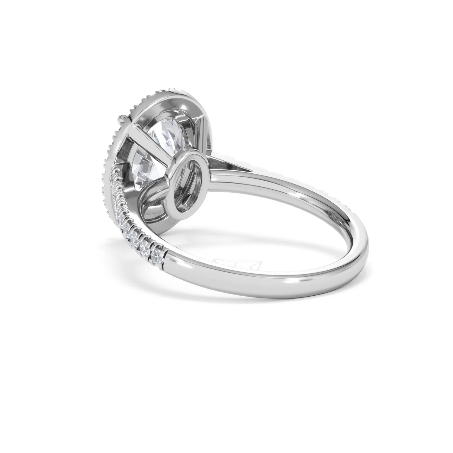 Georgina 3.50ct Lab Diamond Oval Cut Engagement Ring in 18K White Gold G/VS1 - Image 57