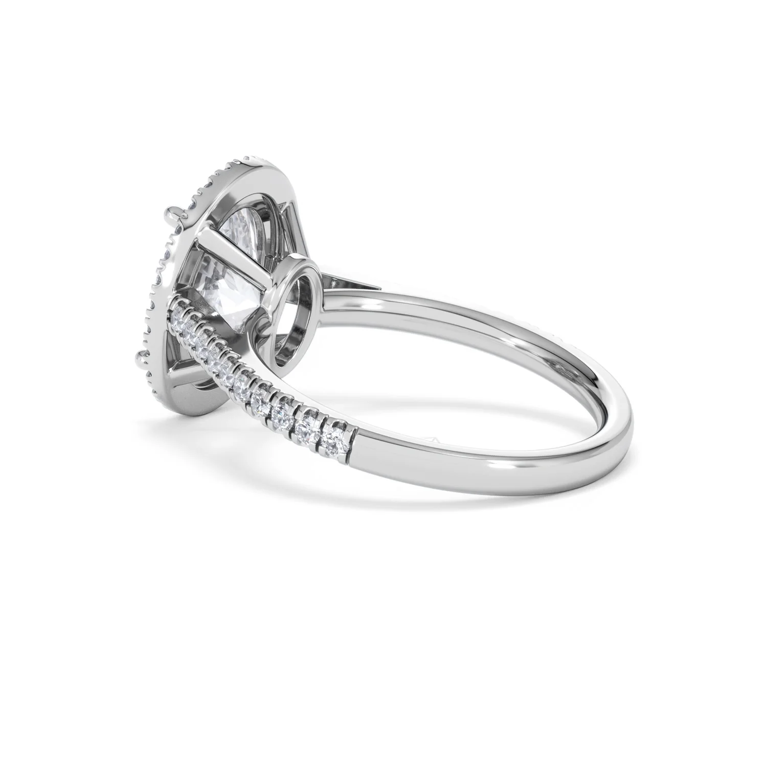 Georgina 3.50ct Lab Diamond Oval Cut Engagement Ring in 18K White Gold G/VS1 - Image 61