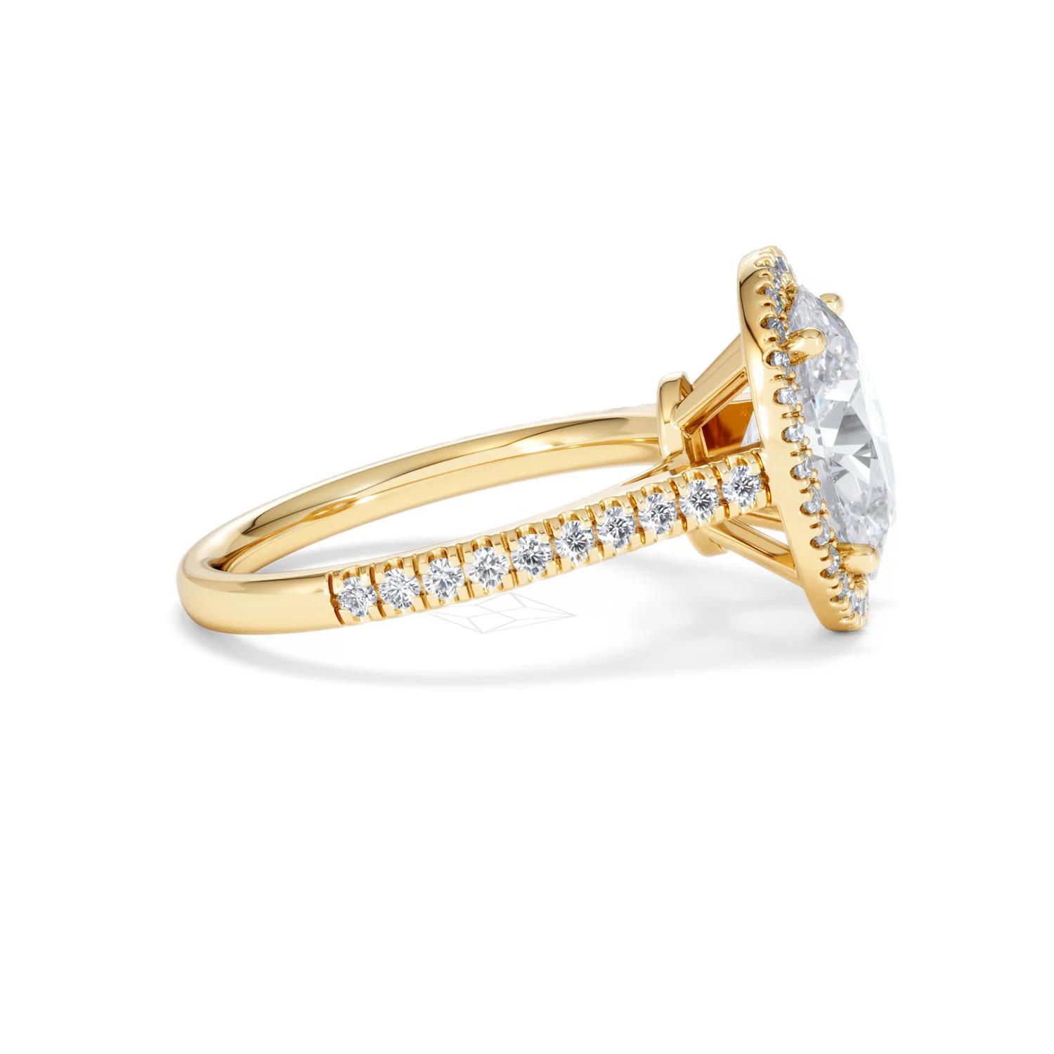 Georgina 3.50ct Lab Diamond Oval Cut Engagement Ring in 18K Yellow Gold G/VS1 - Image 26
