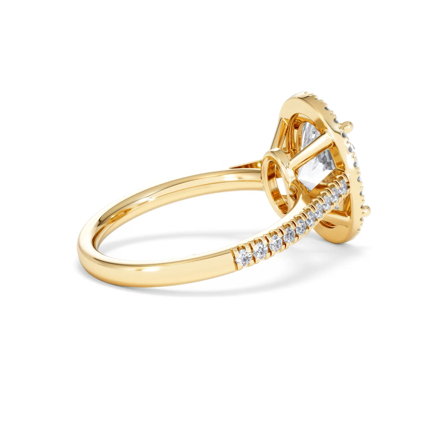 Georgina 3.50ct Lab Diamond Oval Cut Engagement Ring in 18K Yellow Gold G/VS1 - Image 35