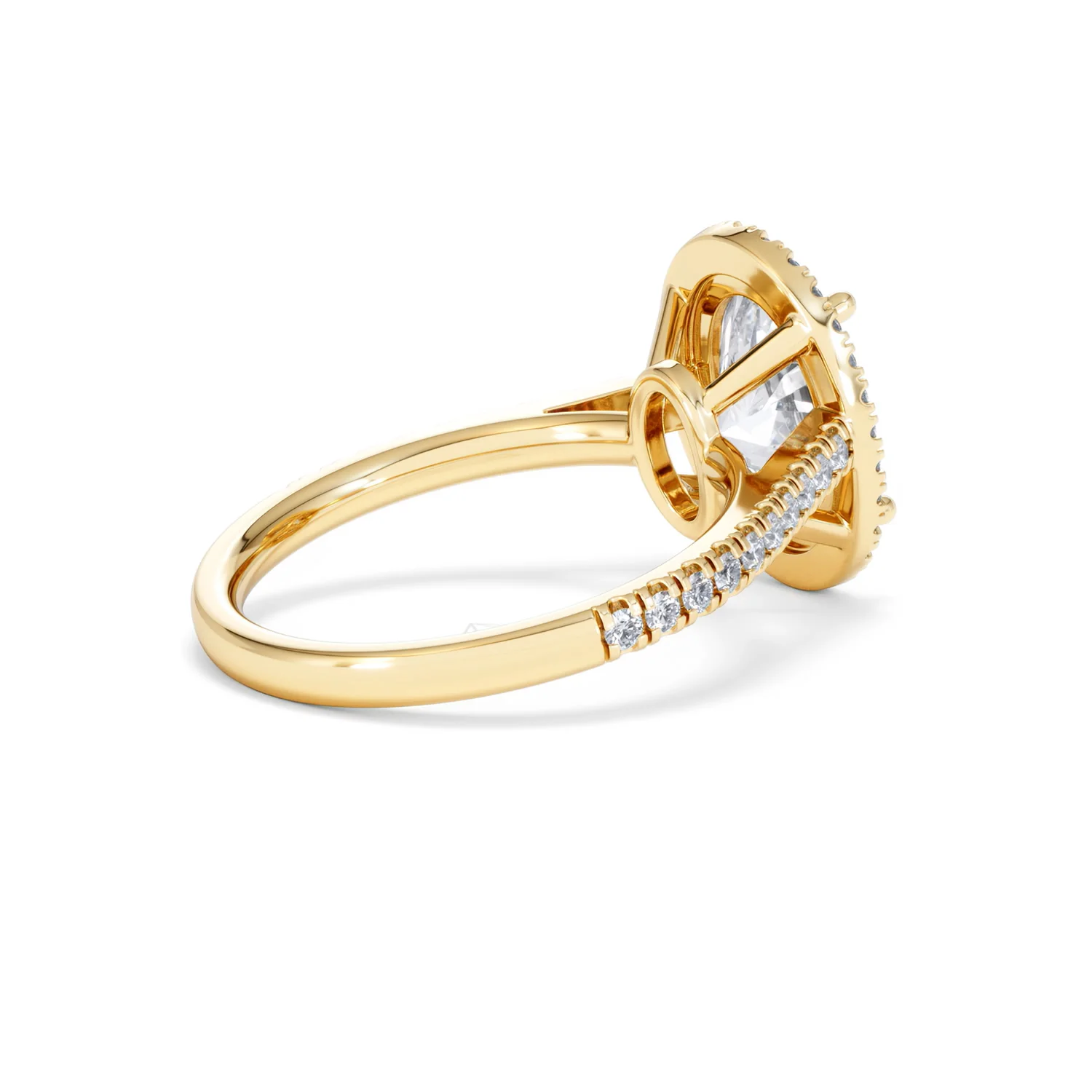 Georgina 3.50ct Lab Diamond Oval Cut Engagement Ring in 18K Yellow Gold G/VS1 - Image 36