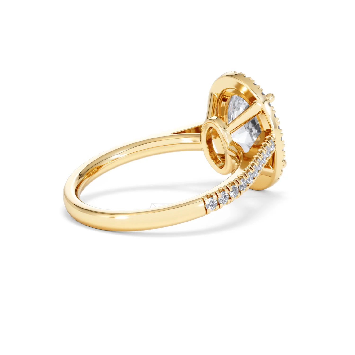 Georgina 3.50ct Lab Diamond Oval Cut Engagement Ring in 18K Yellow Gold G/VS1 - Image 37