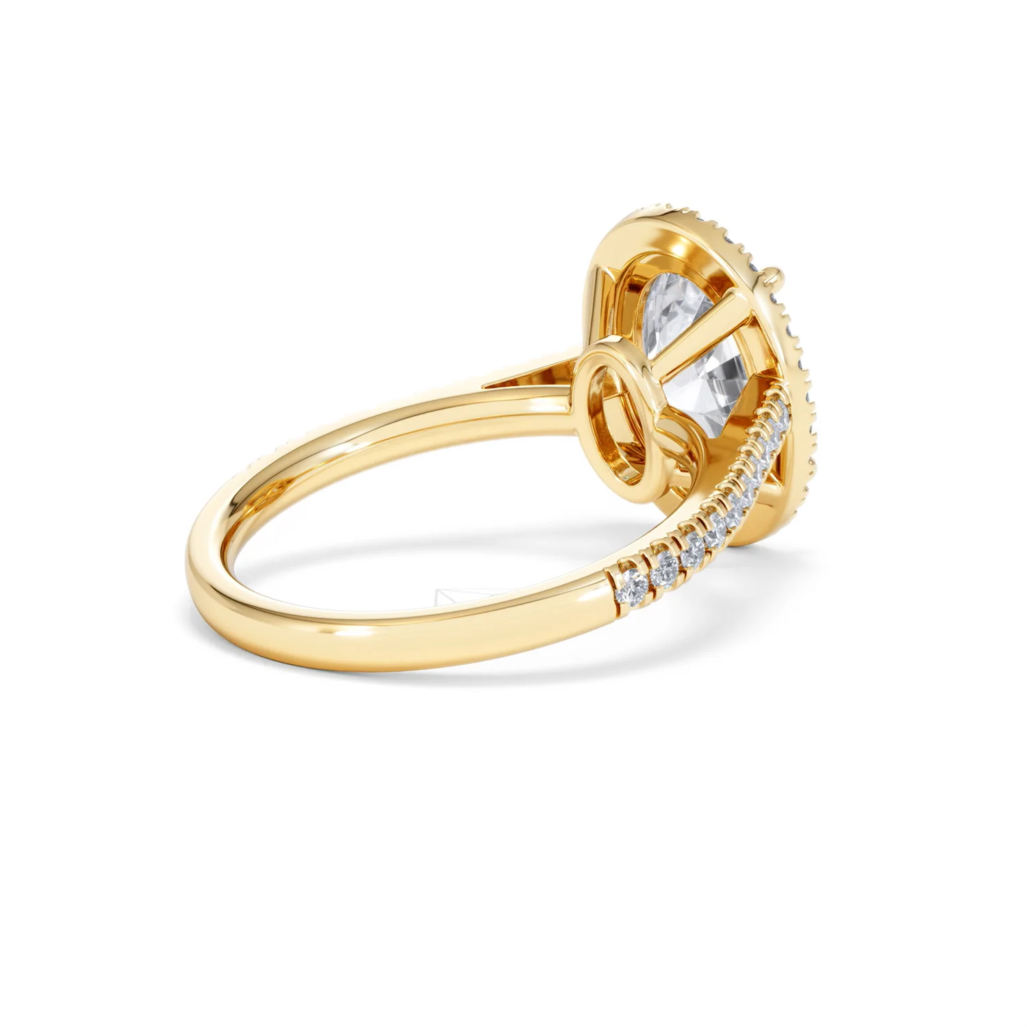 Georgina 3.50ct Lab Diamond Oval Cut Engagement Ring in 18K Yellow Gold G/VS1 - Image 38