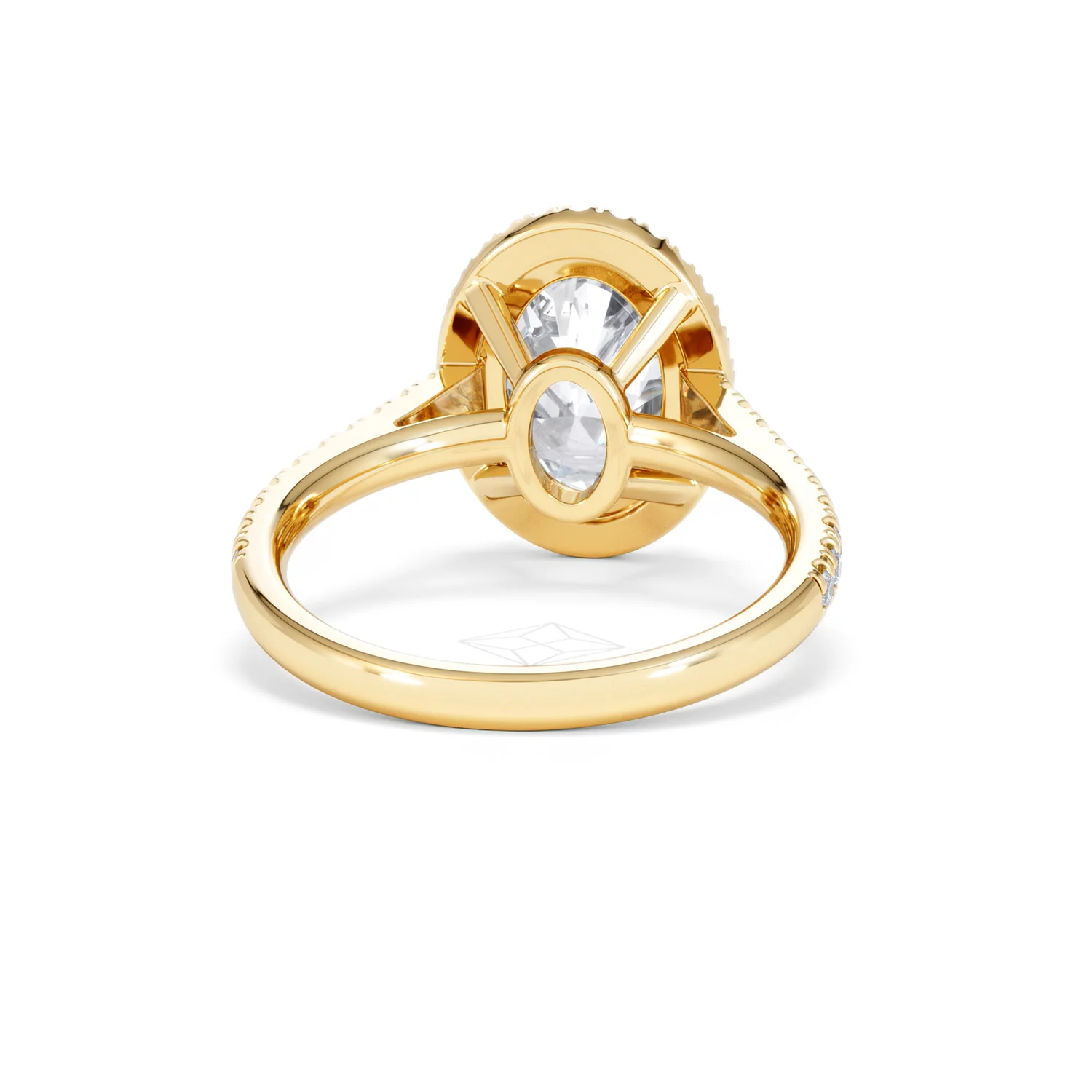 Georgina 3.50ct Lab Diamond Oval Cut Engagement Ring in 18K Yellow Gold G/VS1 - Image 46