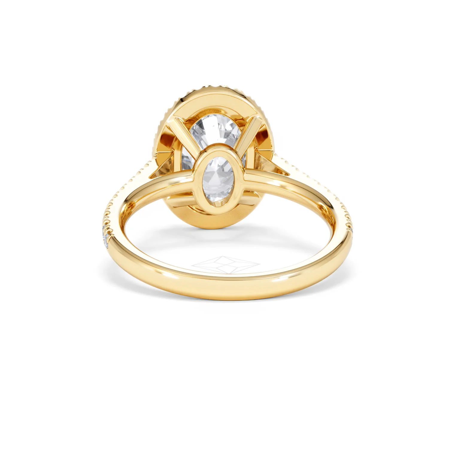 Georgina 3.50ct Lab Diamond Oval Cut Engagement Ring in 18K Yellow Gold G/VS1 - Image 49