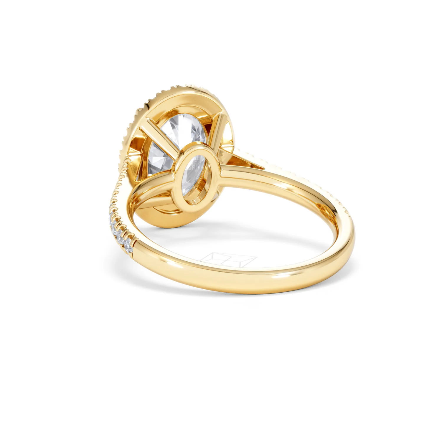 Georgina 3.50ct Lab Diamond Oval Cut Engagement Ring in 18K Yellow Gold G/VS1 - Image 53