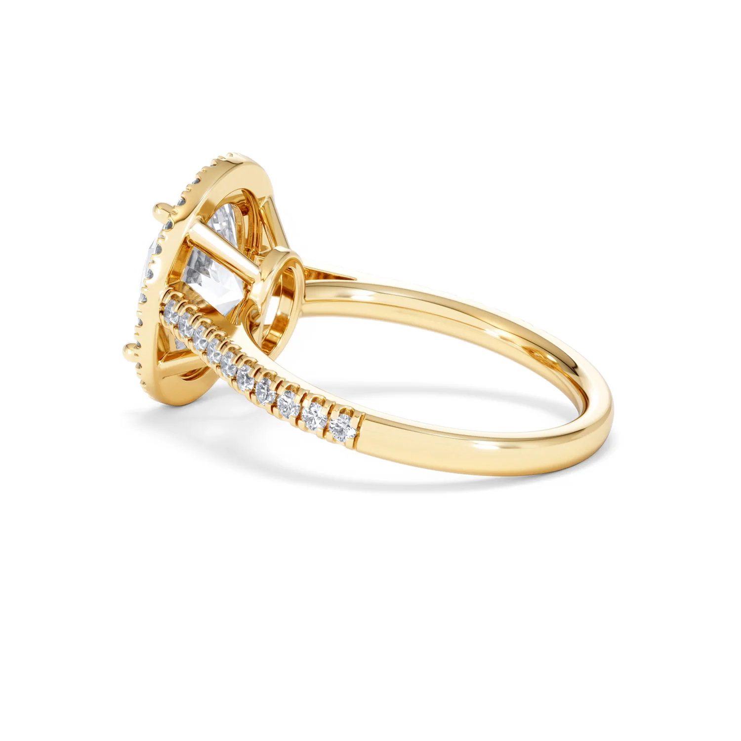 Georgina 3.50ct Lab Diamond Oval Cut Engagement Ring in 18K Yellow Gold G/VS1 - Image 61